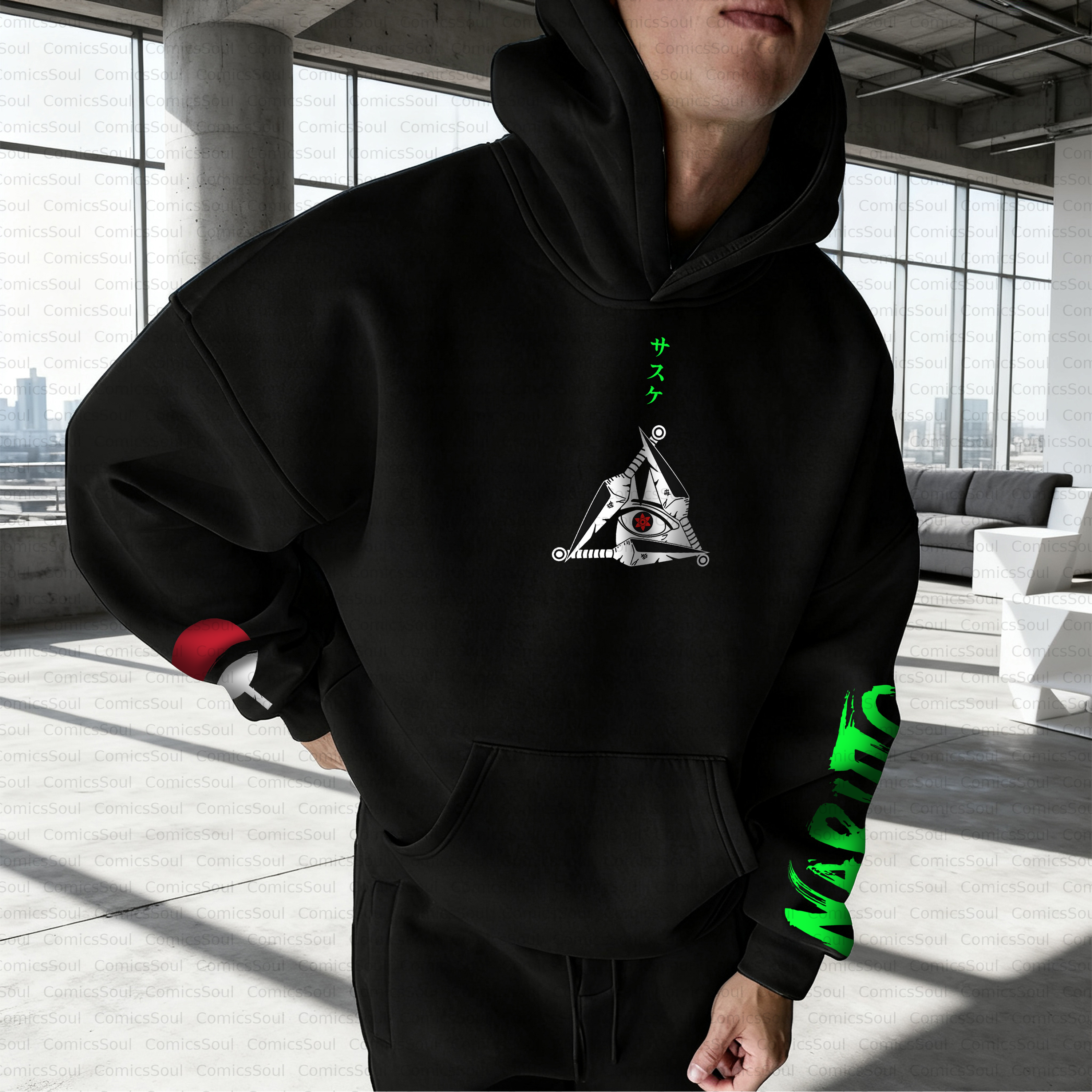 Unisex Anime Inspired Vintage Plush Hoodie