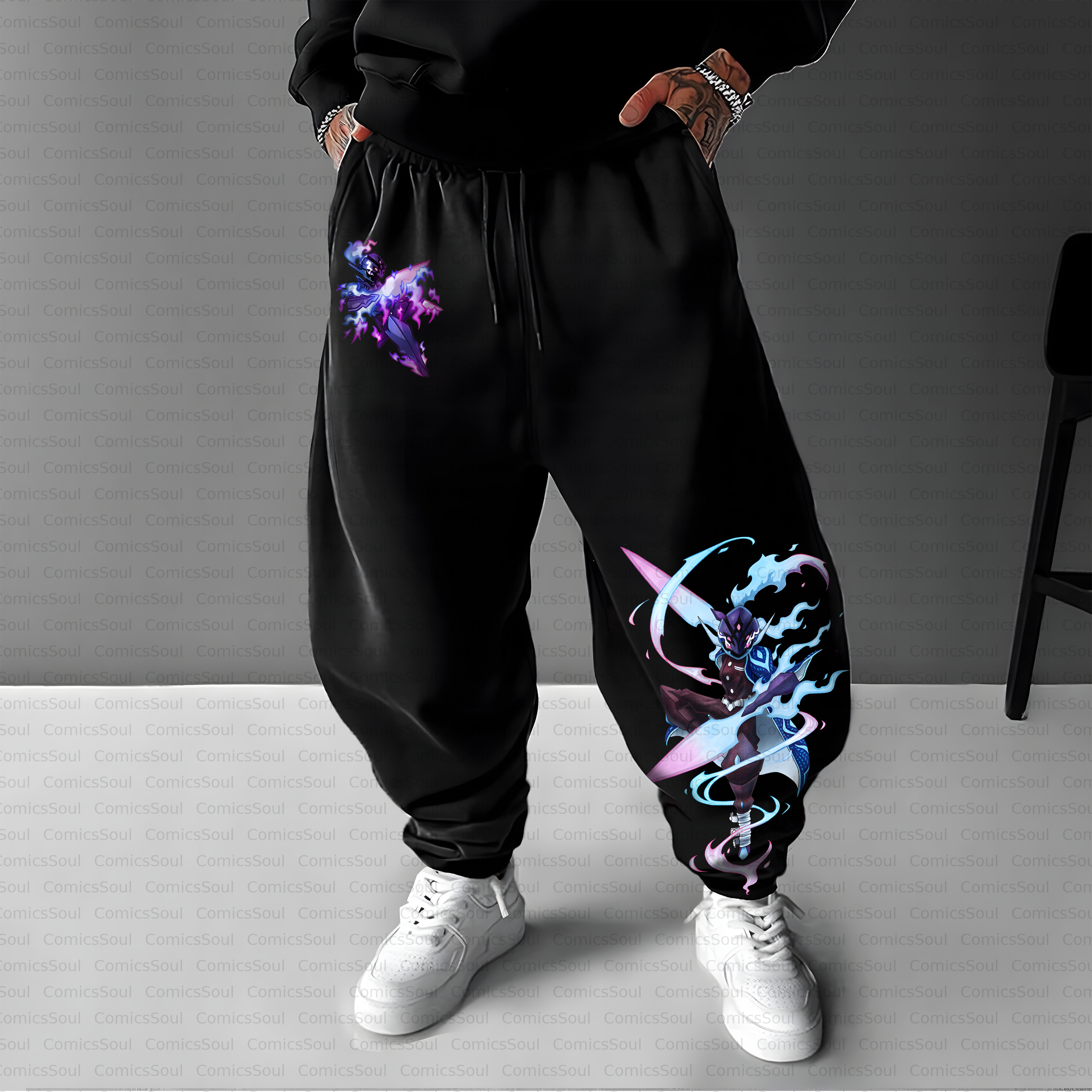 Unisex Casual Anime Streetwear Pant
