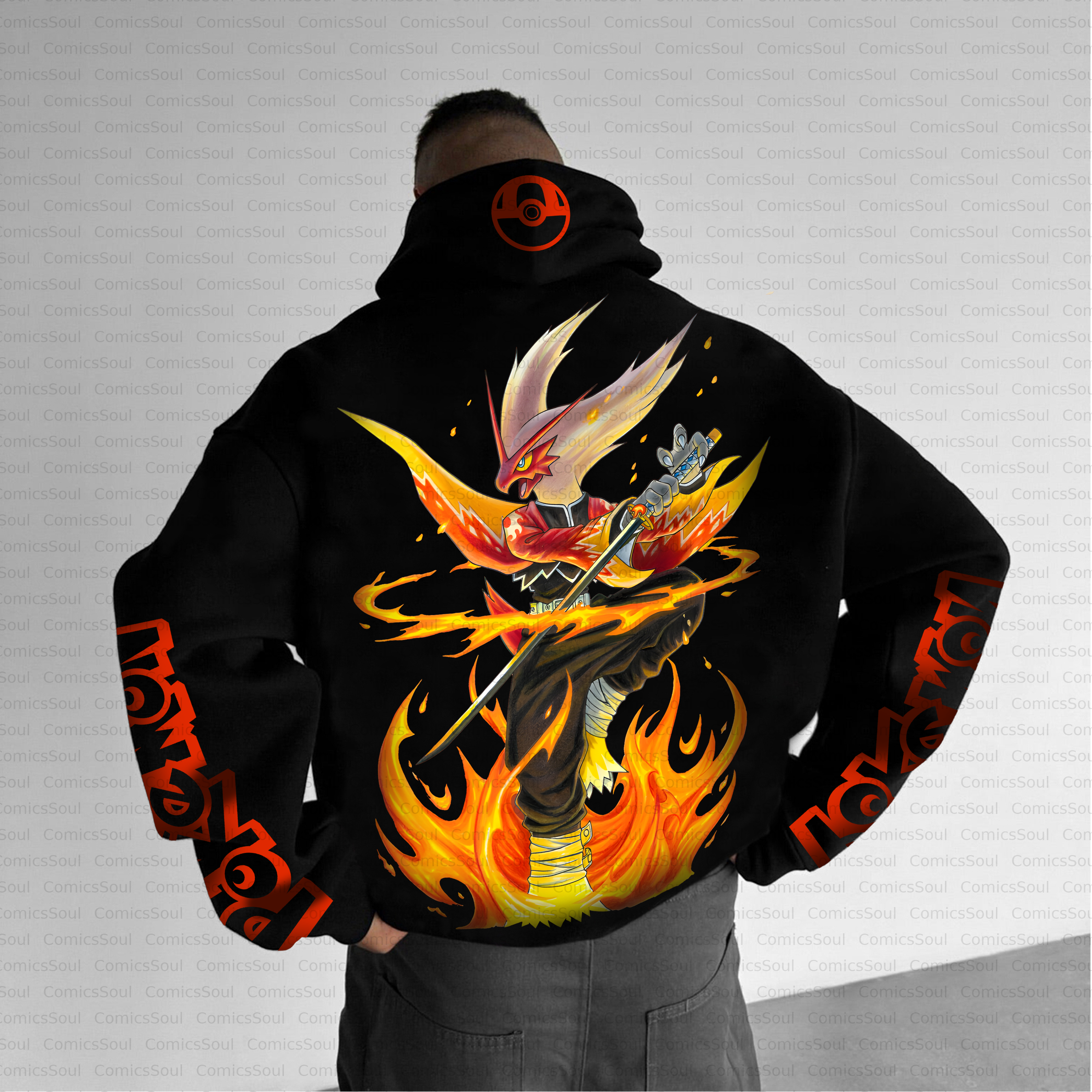 Unisex Anime Inspired Vintage Plush Hoodie