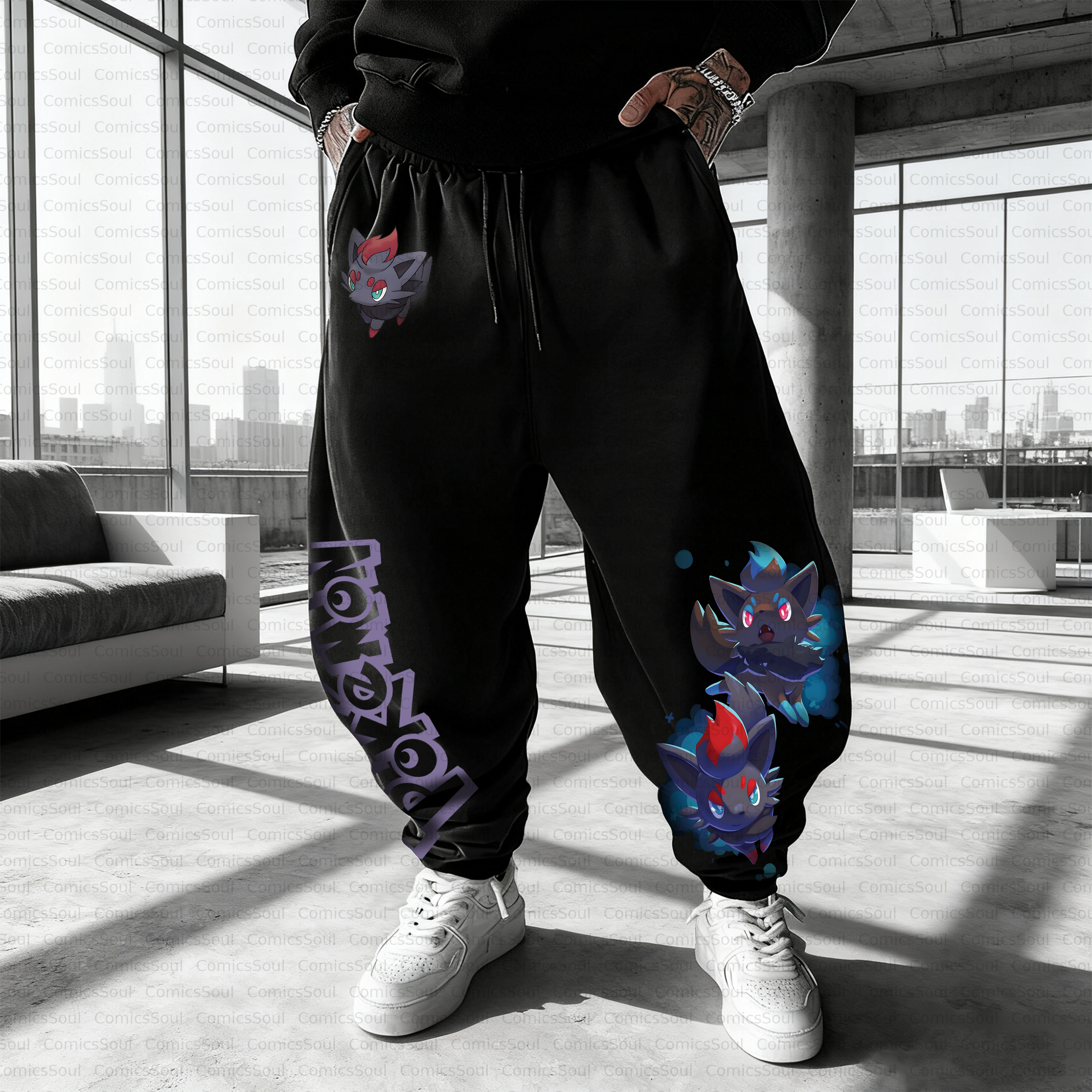 Unisex Casual Anime Streetwear Pant