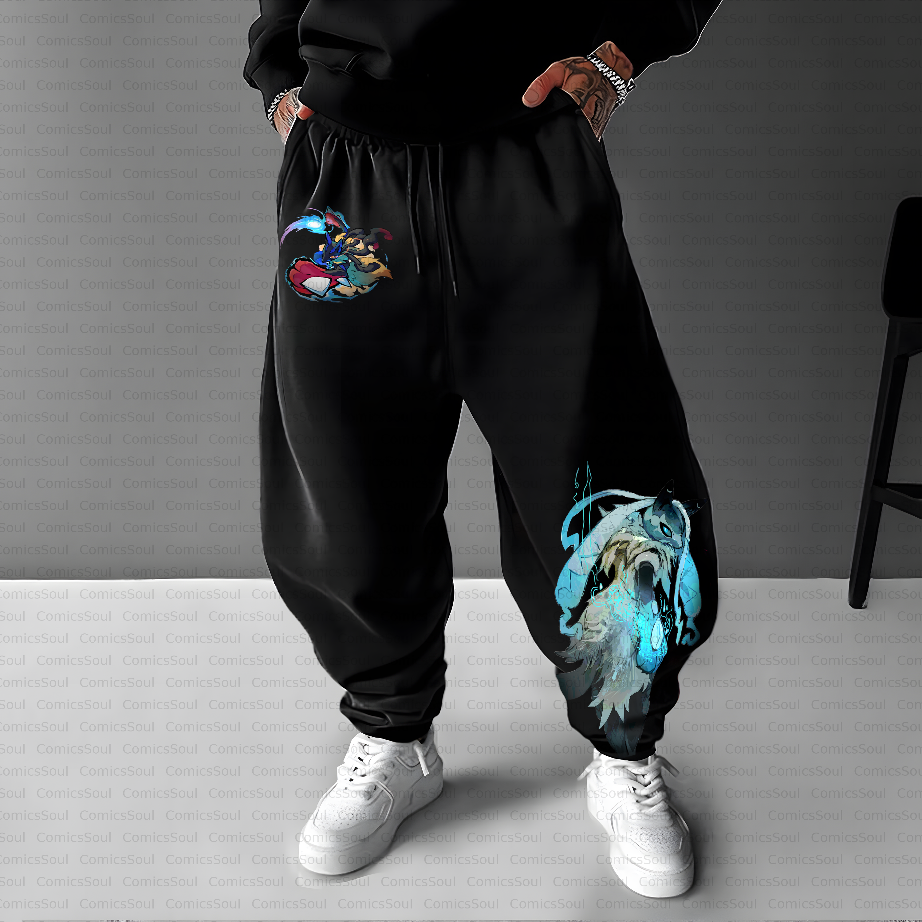 Unisex Casual Anime Streetwear Pant