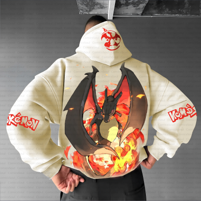 Unisex Anime Inspired Vintage Plush Hoodie