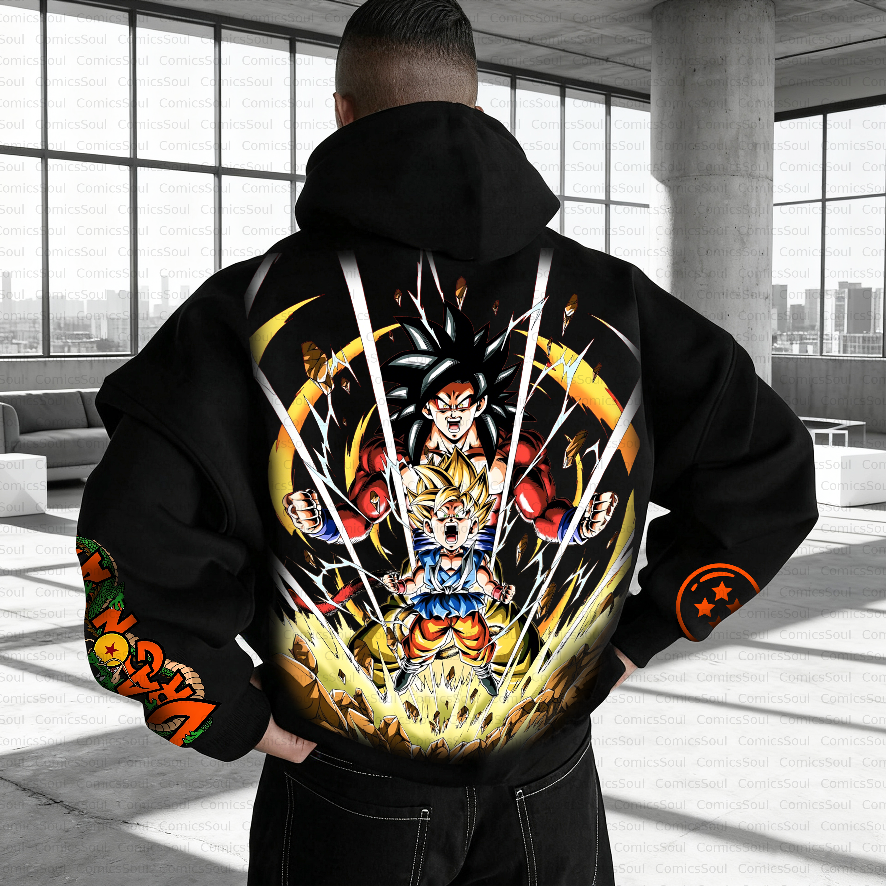 Unisex Anime Inspired Vintage Plush Hoodie