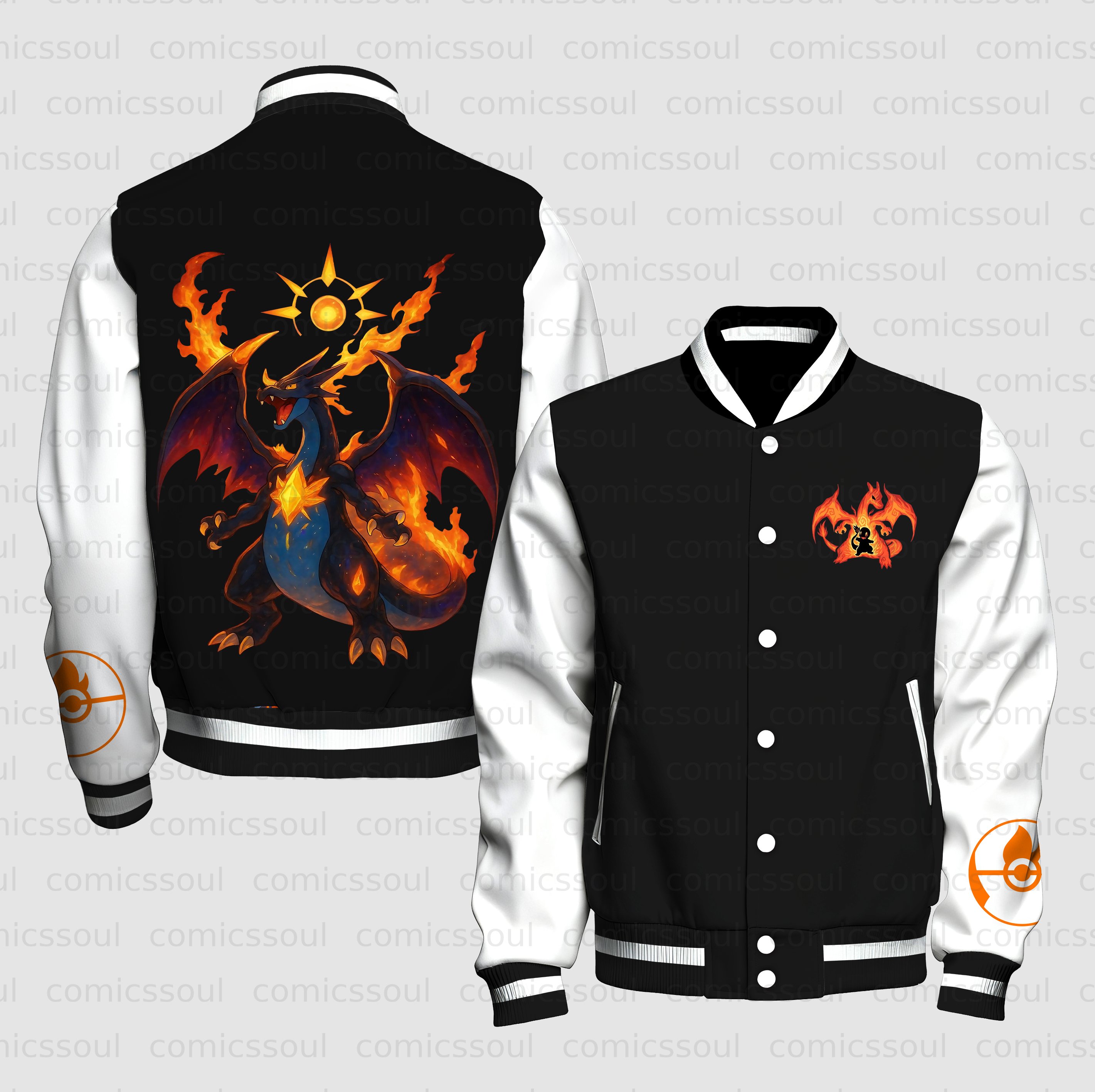 Unisex Vintage Anime Graphic Jacket