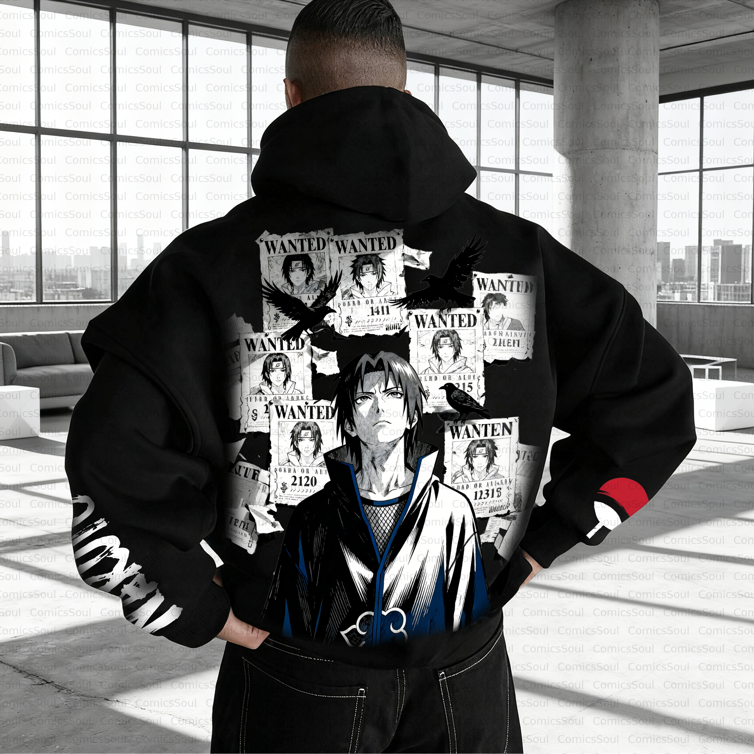 Unisex Anime Inspired Vintage Plush Hoodie