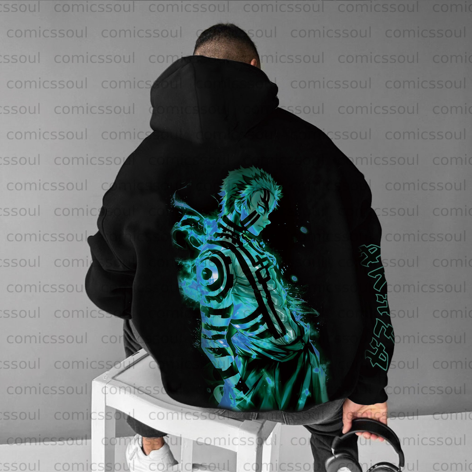 Unisex Anime Graphic Streetwear Vintage Plush Hoodie