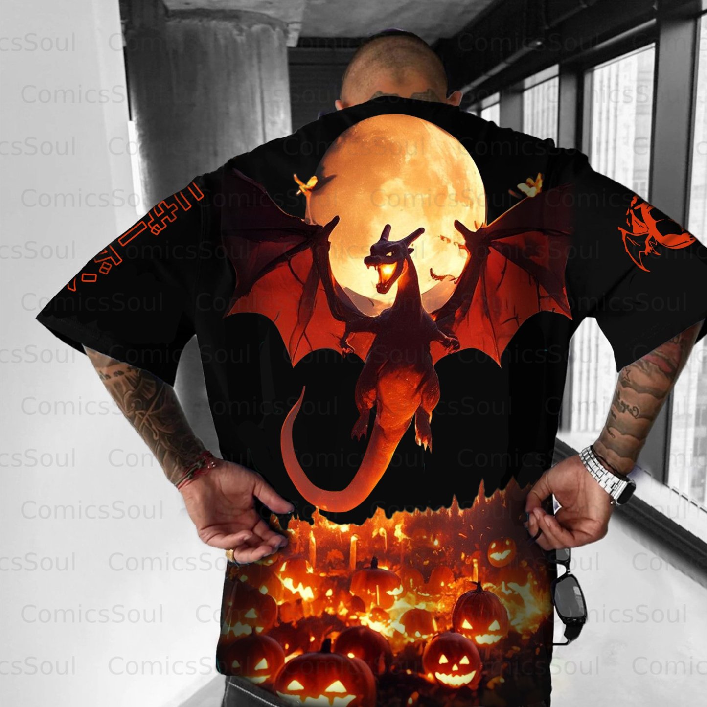 Unisex Anime Halloween Inspired Vintage T-Shirt