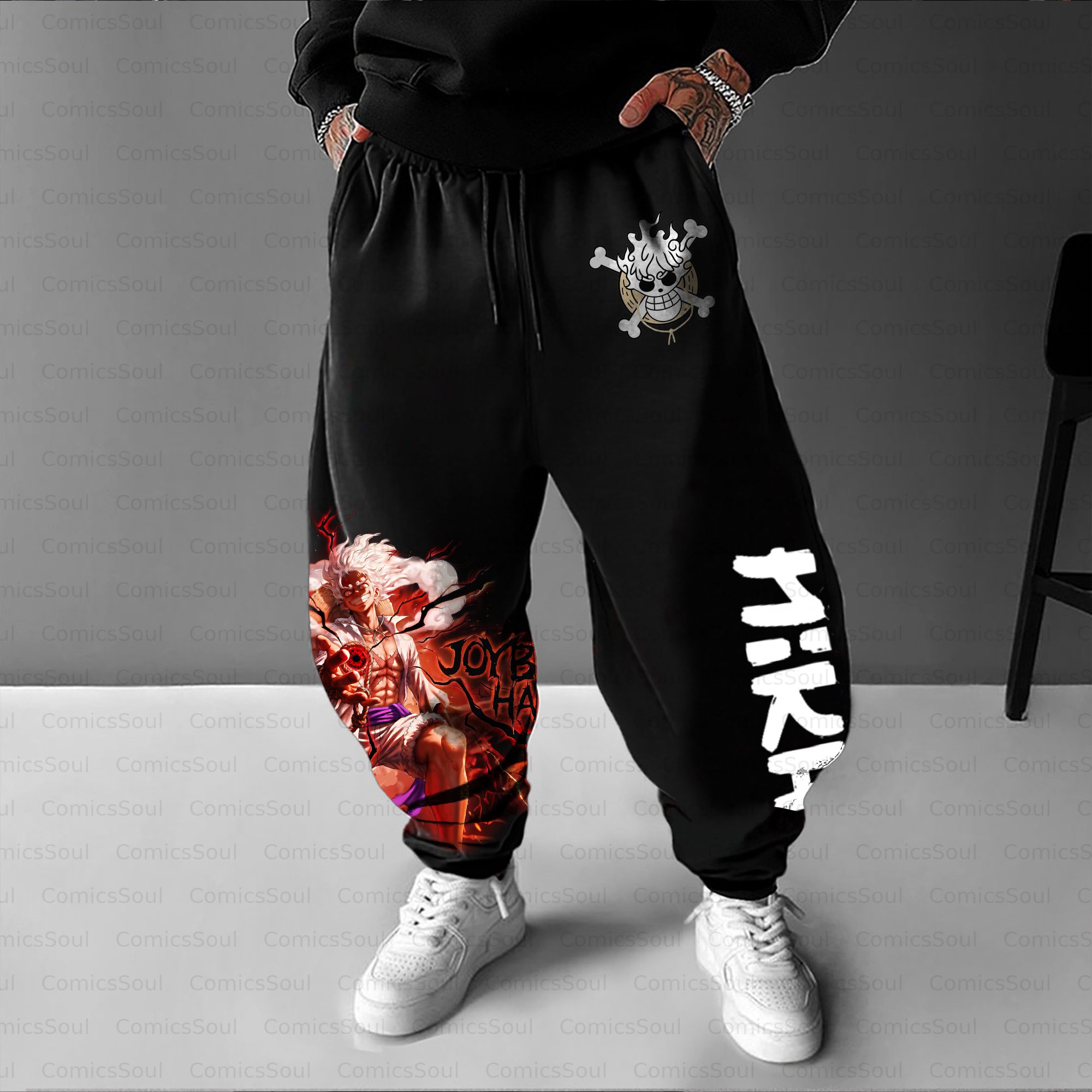 Unisex Casual Streetwear Plush Pants