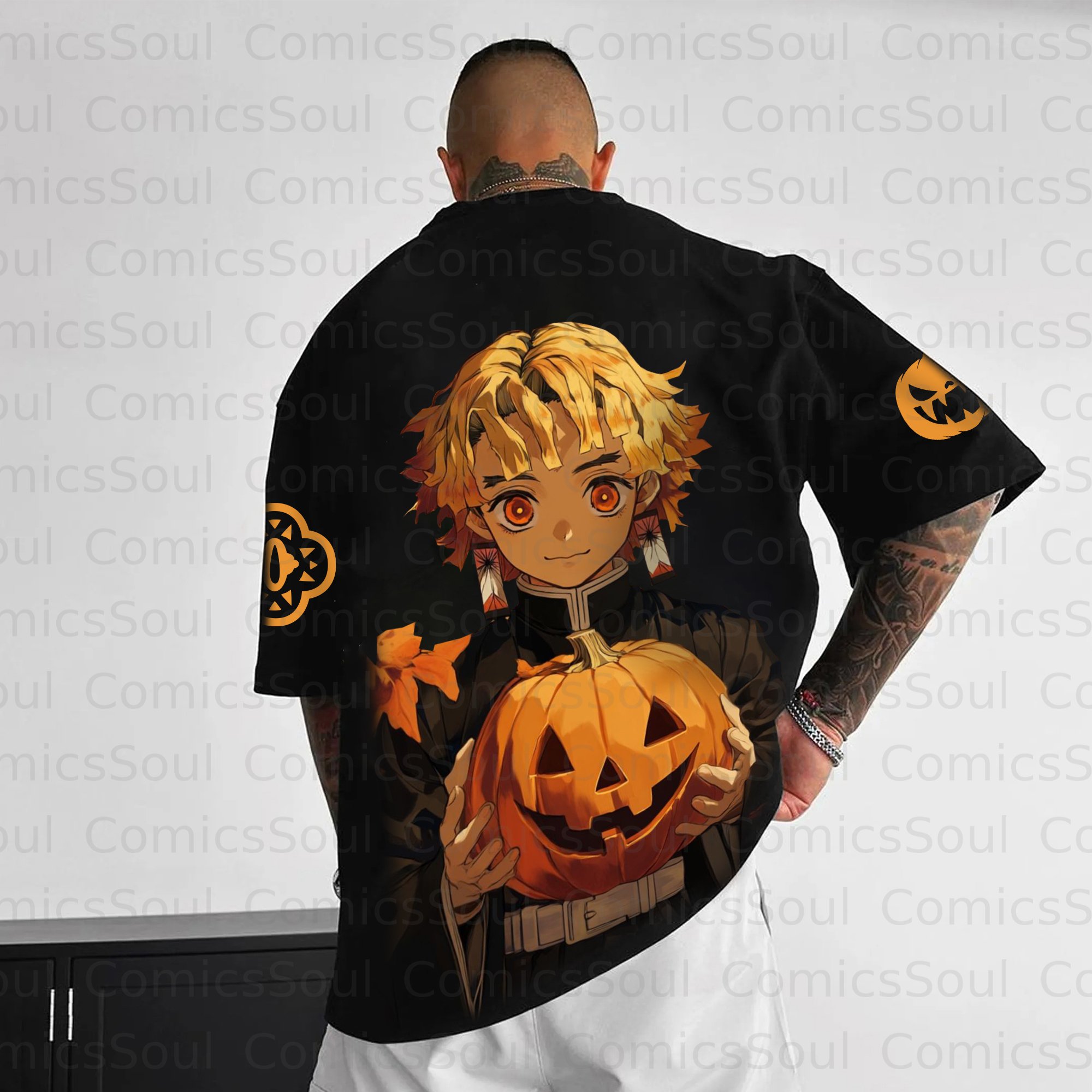 Unisex Anime Halloween Inspired Vintage T-Shirt