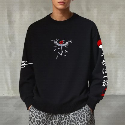 Plus Velvet Unisex Anime Inspired Vintage Sweatshirt