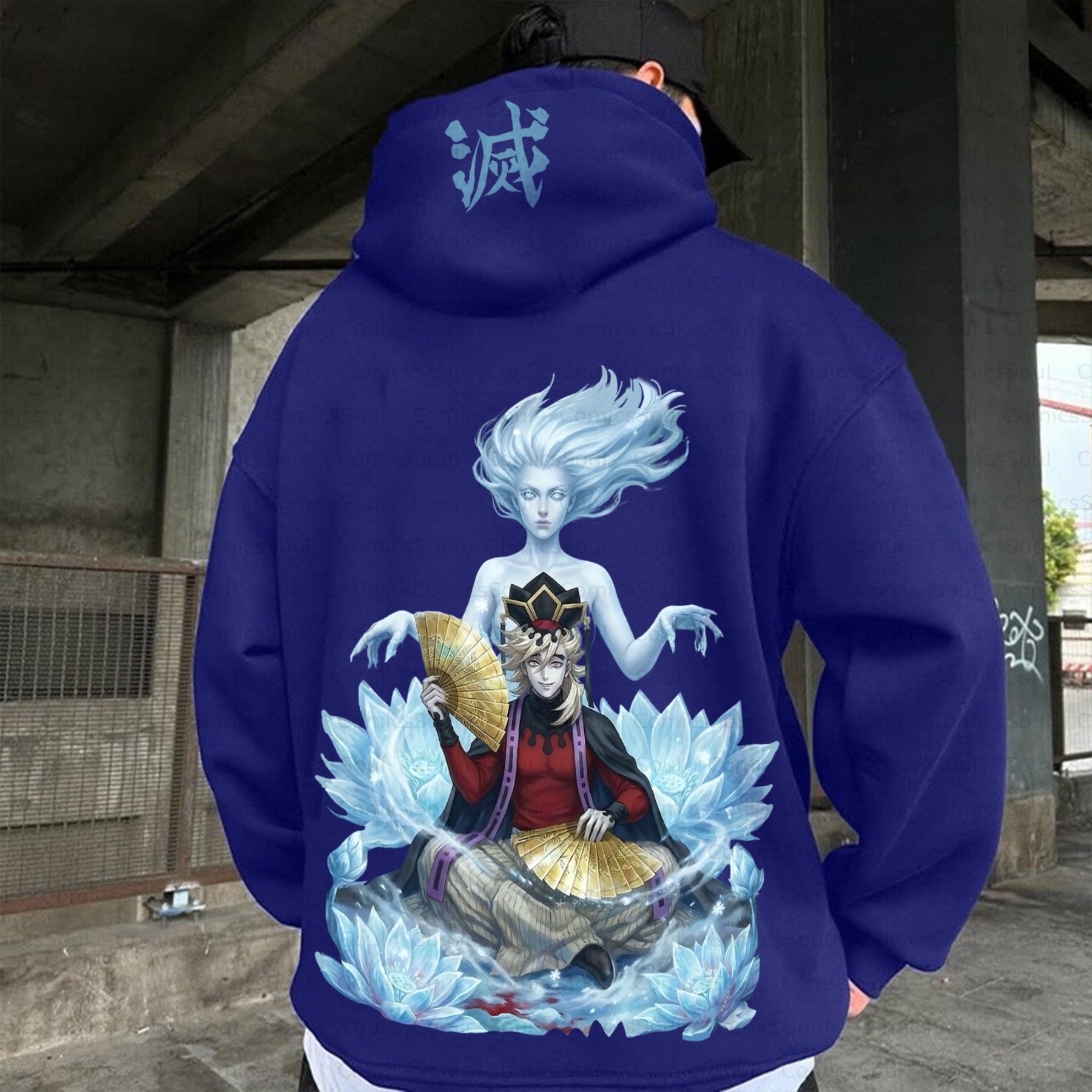 Plus Velvet Unisex Anime Graphic Streetwear Vintage Hoodie