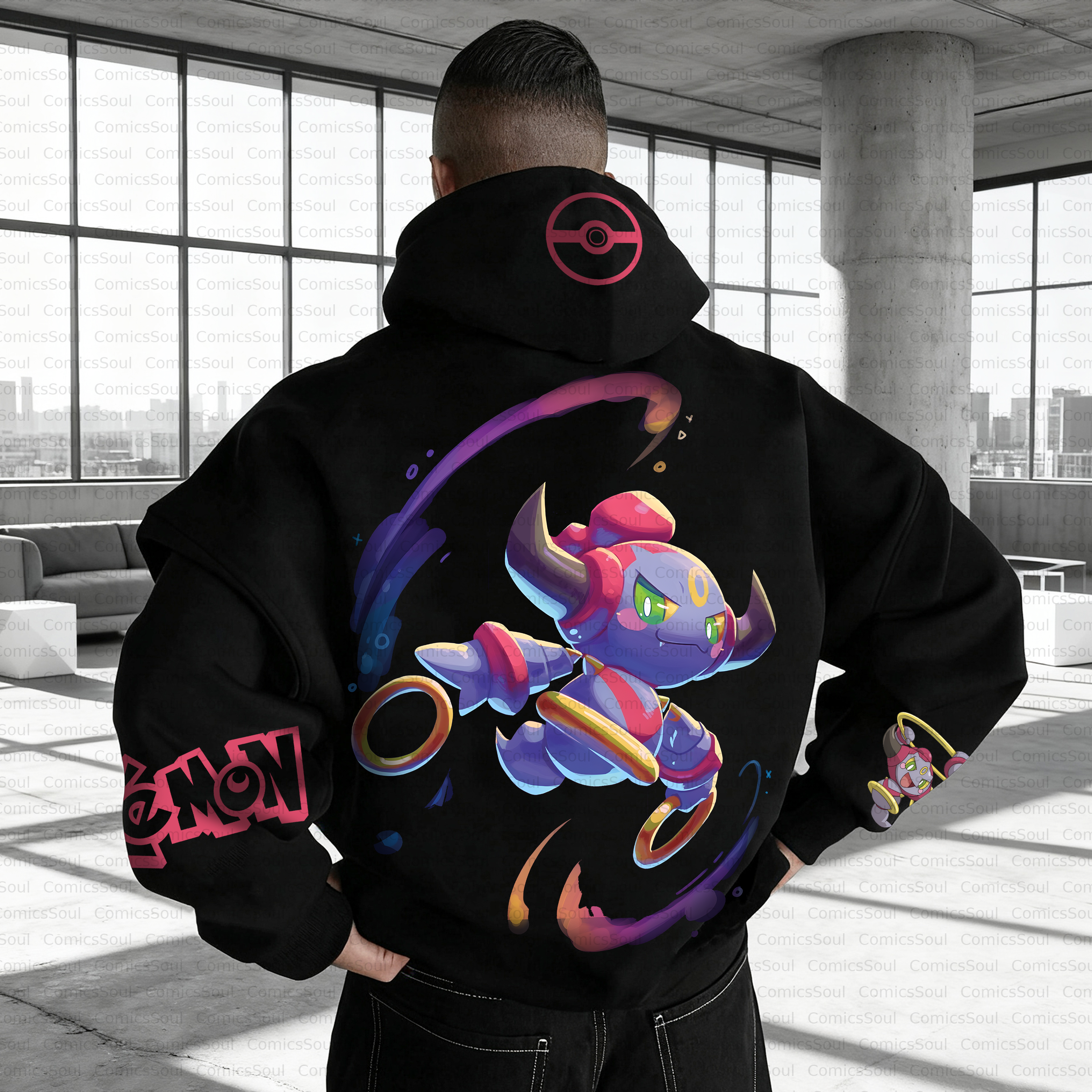 Unisex Anime Inspired Vintage Plush Hoodie