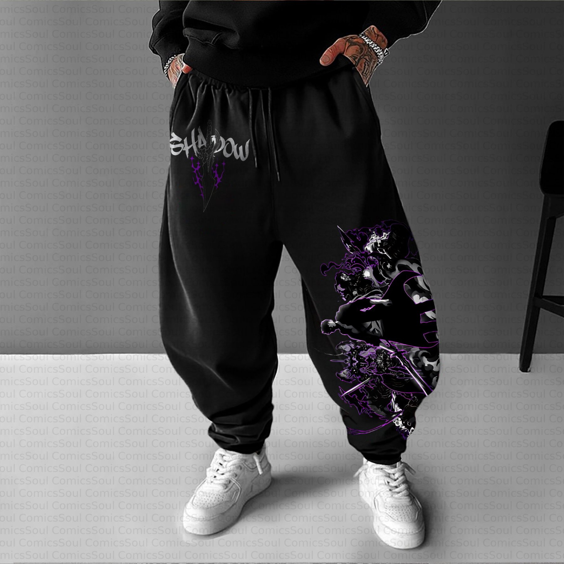 Unisex Casual Streetwear Plush Pants