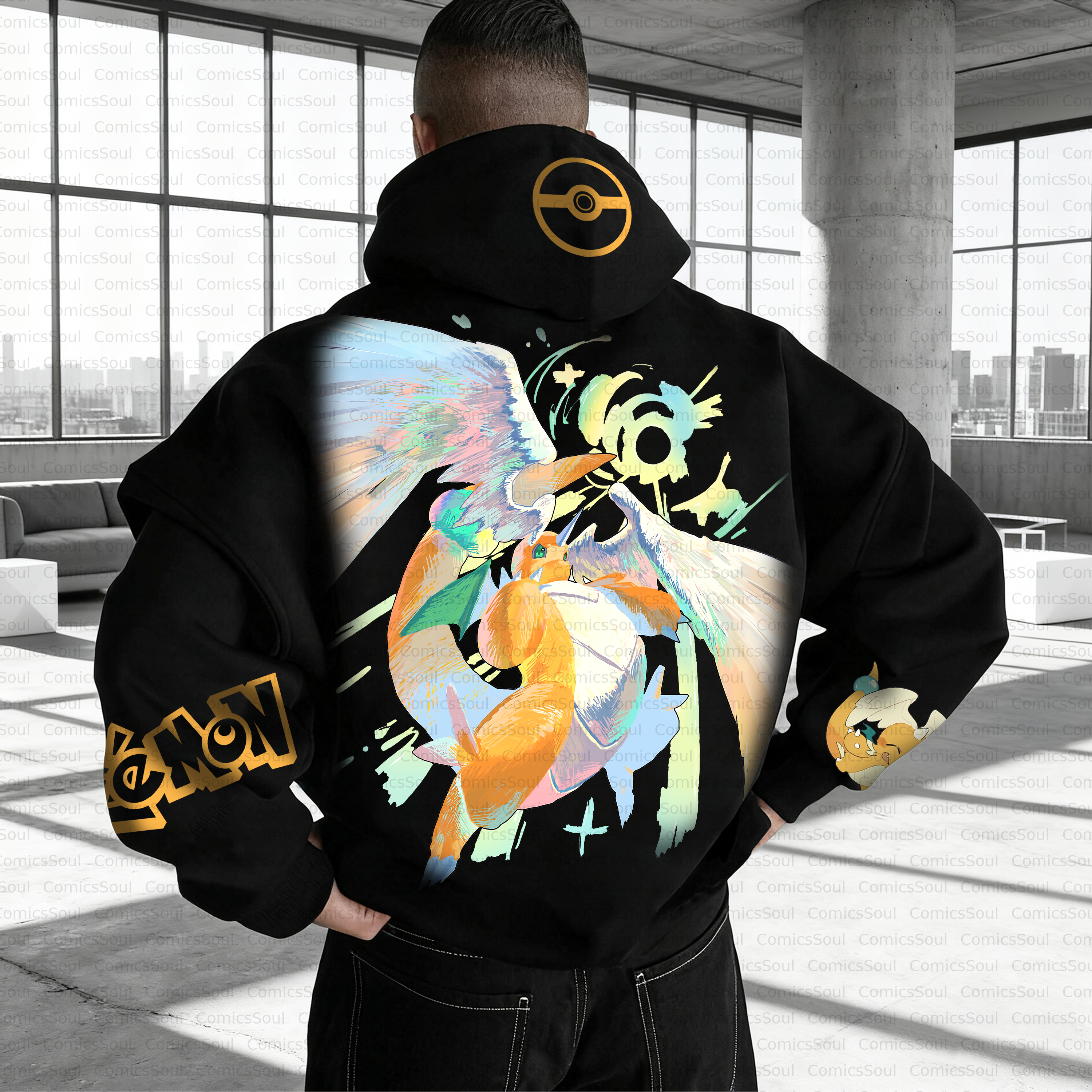 Unisex Anime Inspired Vintage Plush Hoodie