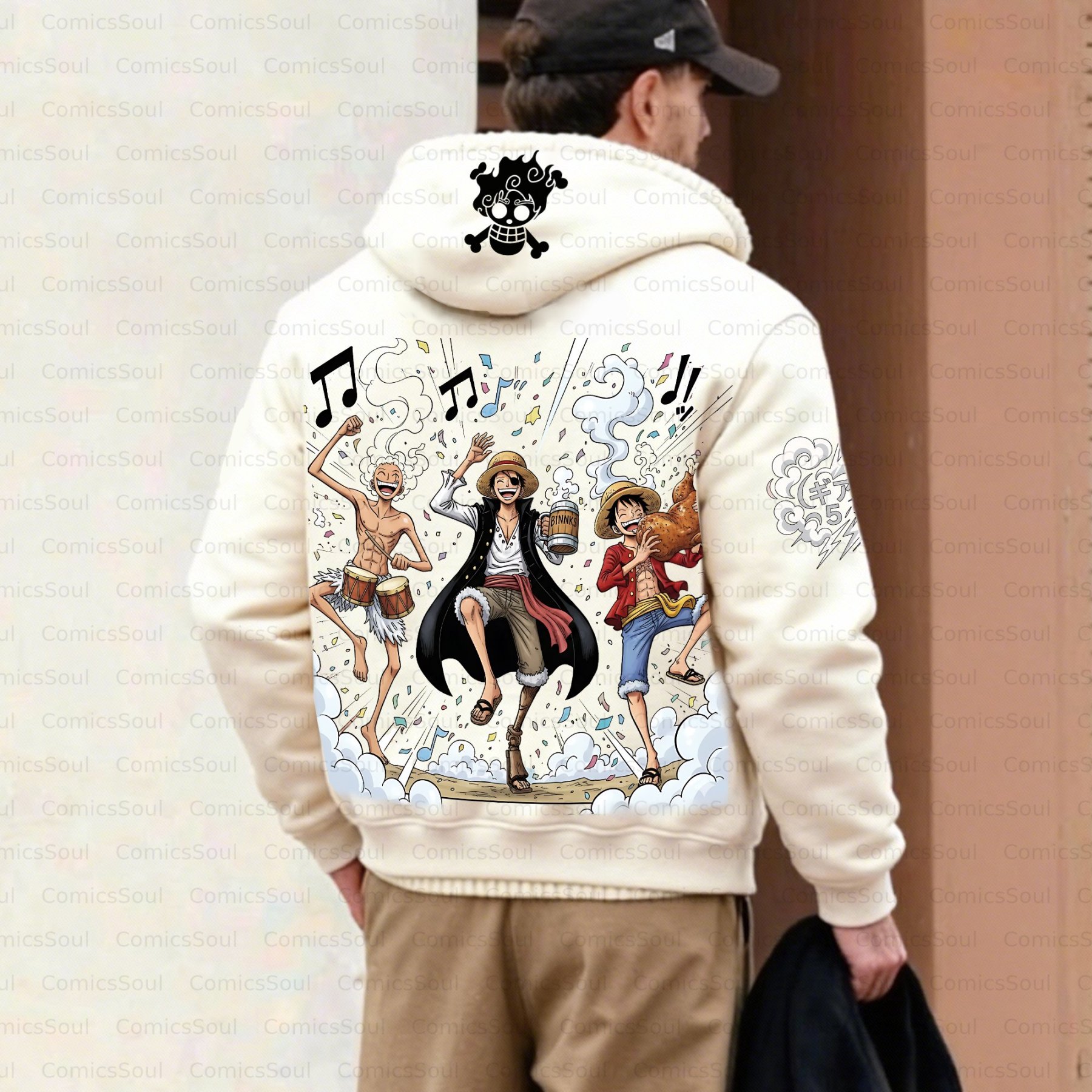 Unisex Graphic Streetwear Vintage Zipper Cardigan Plush Hoodie