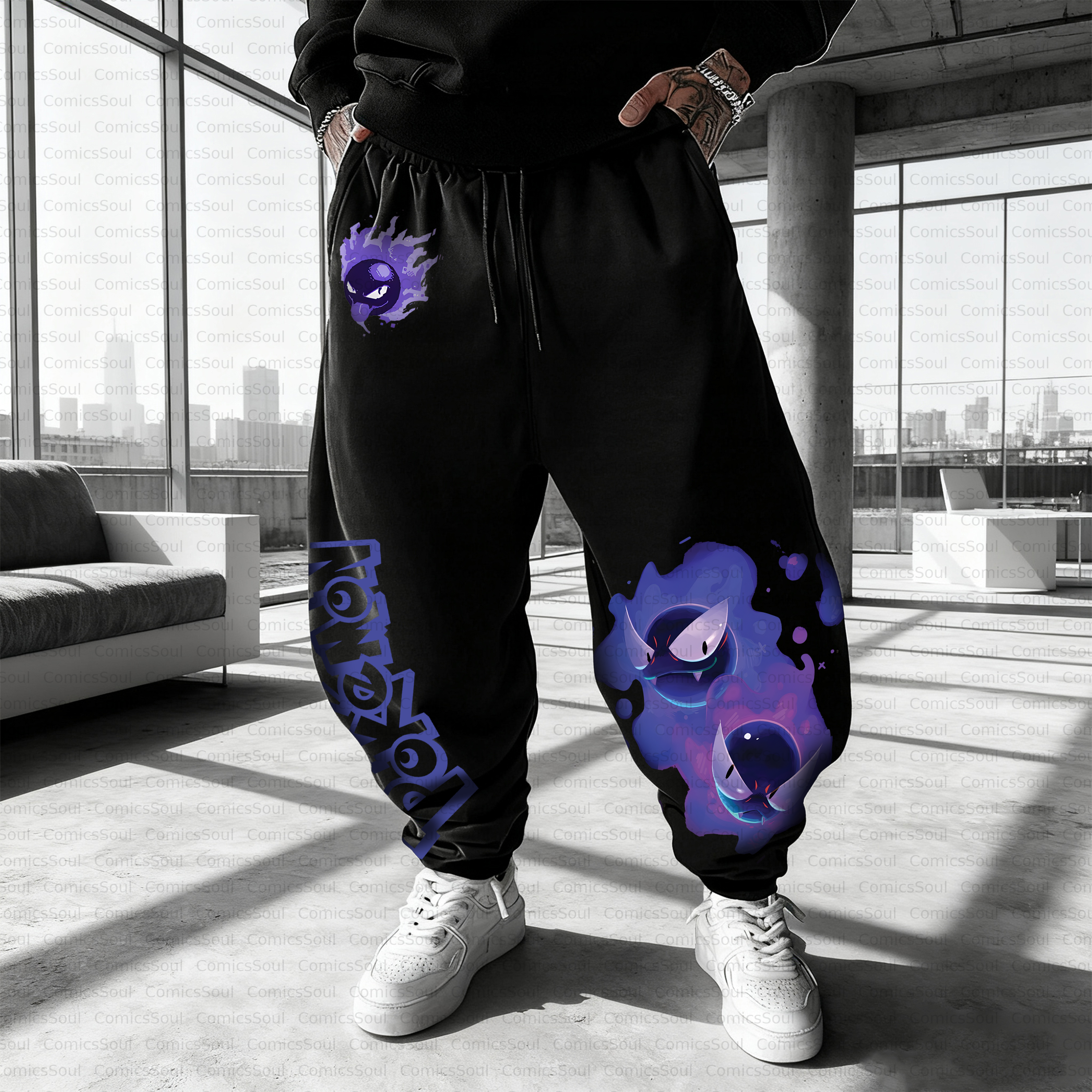 Unisex Casual Anime Streetwear Pant