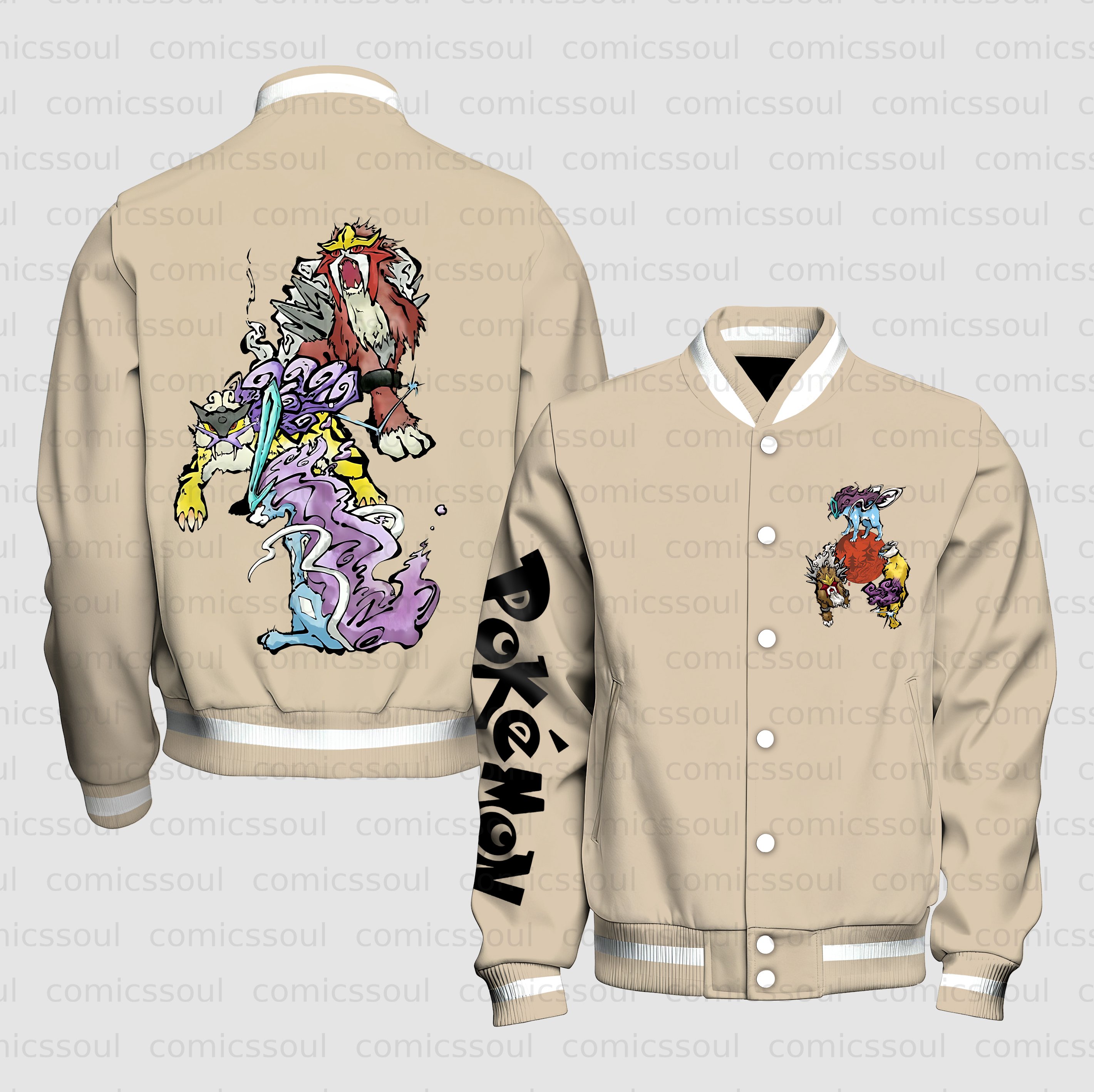 Unisex Vintage Anime Graphic Jacket