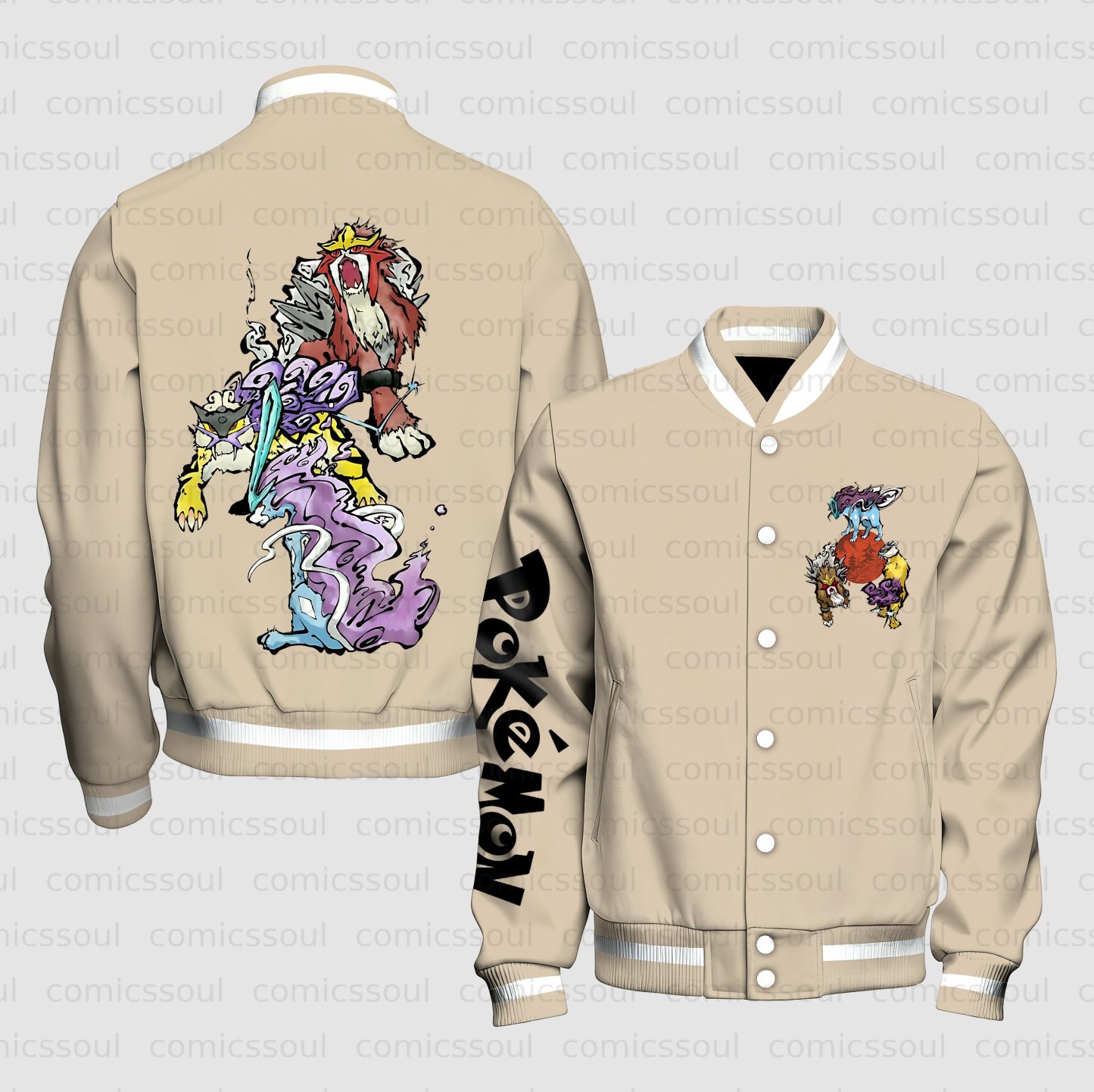 Unisex Vintage Anime Graphic Jacket