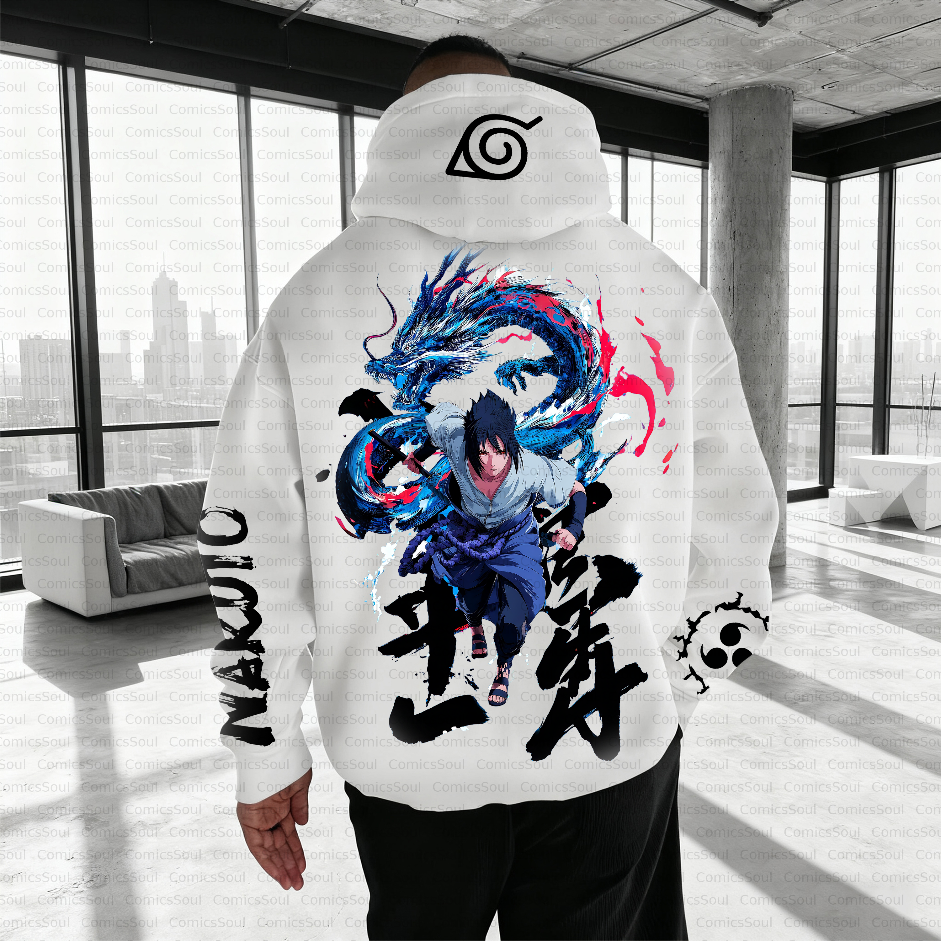 Unisex Anime Inspired Vintage Plush Hoodie