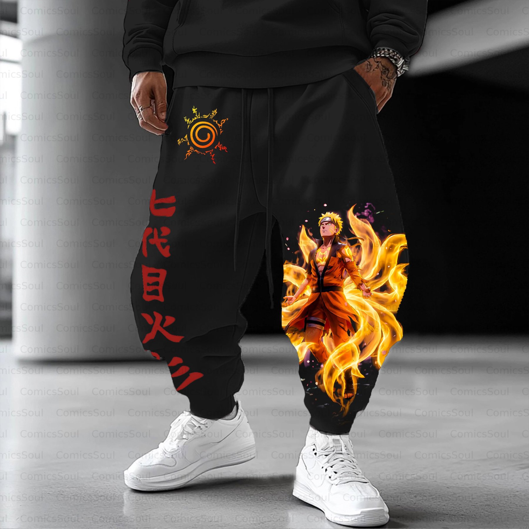 Unisex Casual Streetwear Plush Pants