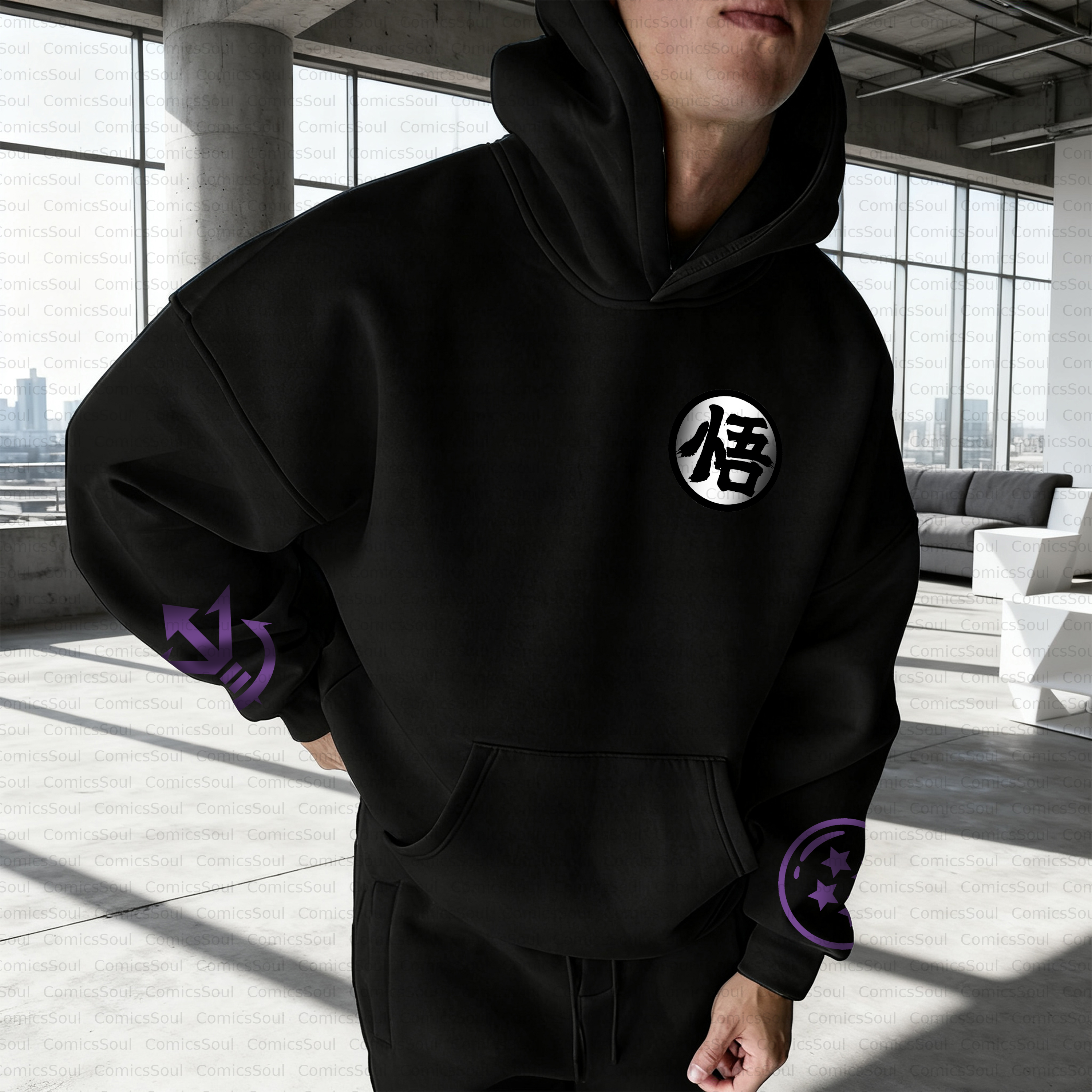 Unisex Anime Inspired Vintage Plush Hoodie