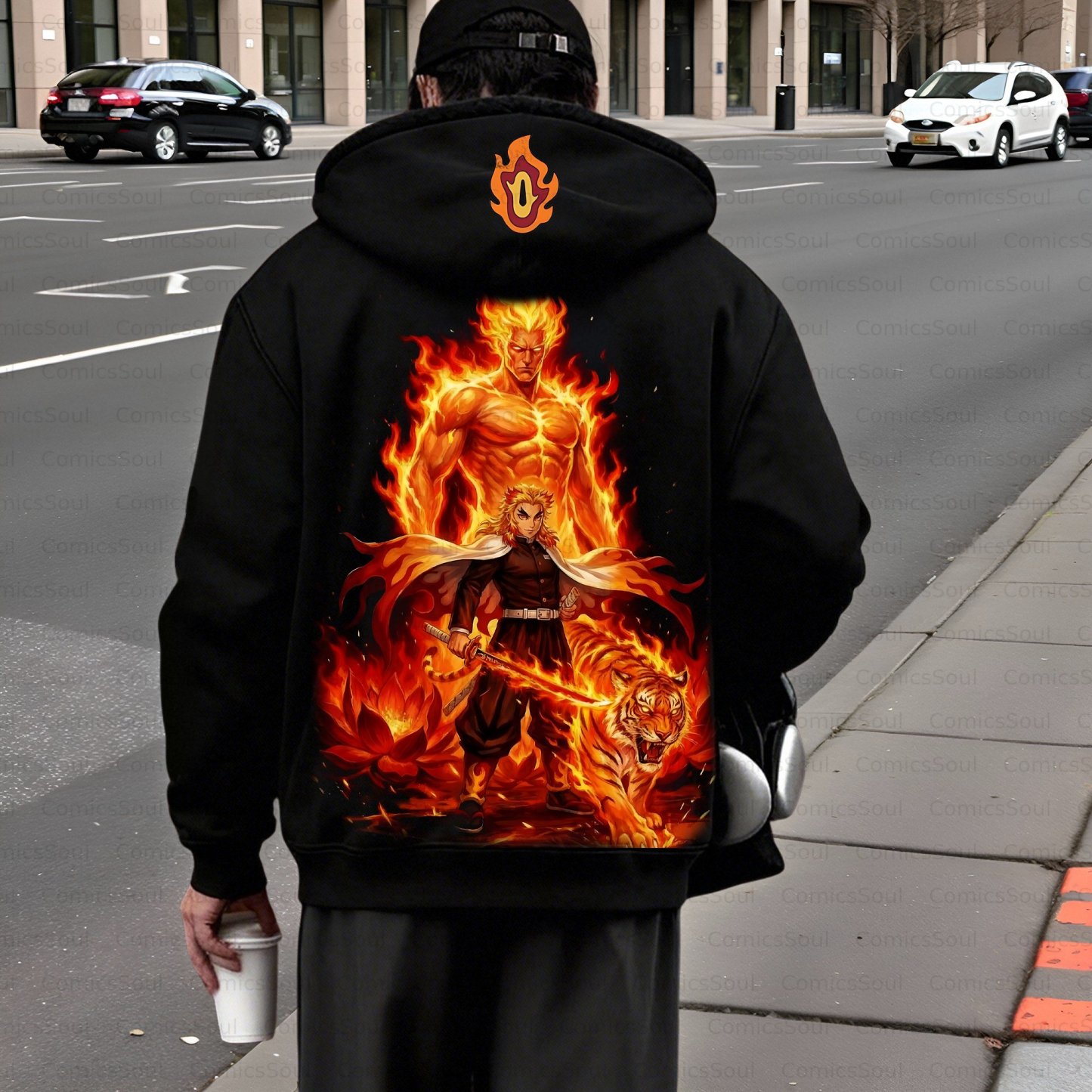 Unisex Graphic Streetwear Vintage Zipper Cardigan Plush Hoodie