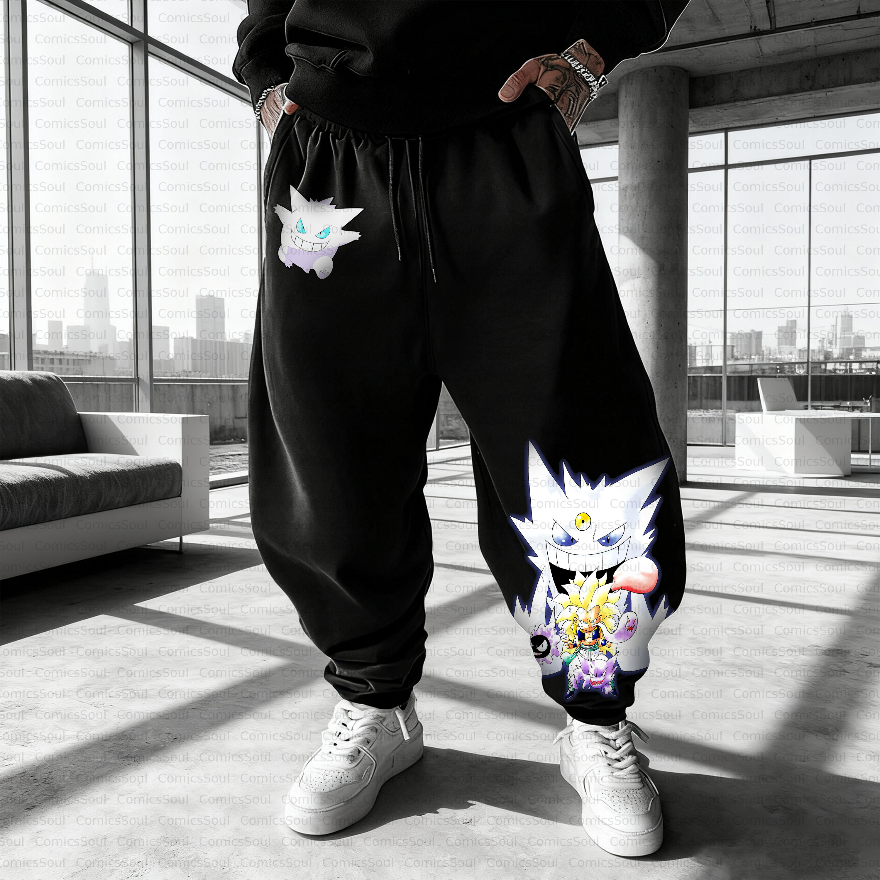 Unisex Casual Anime Streetwear Pant