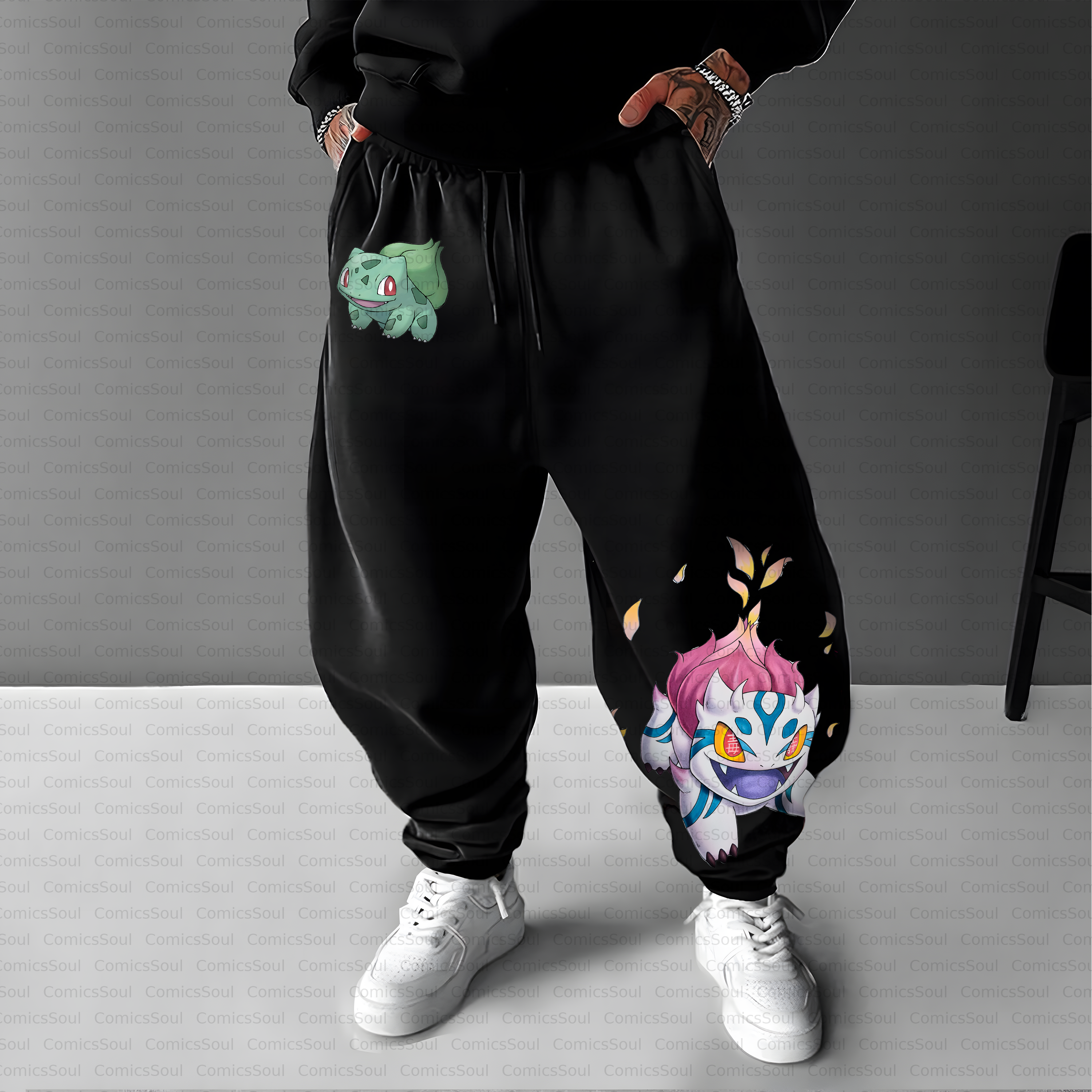 Unisex Casual Anime Streetwear Pant