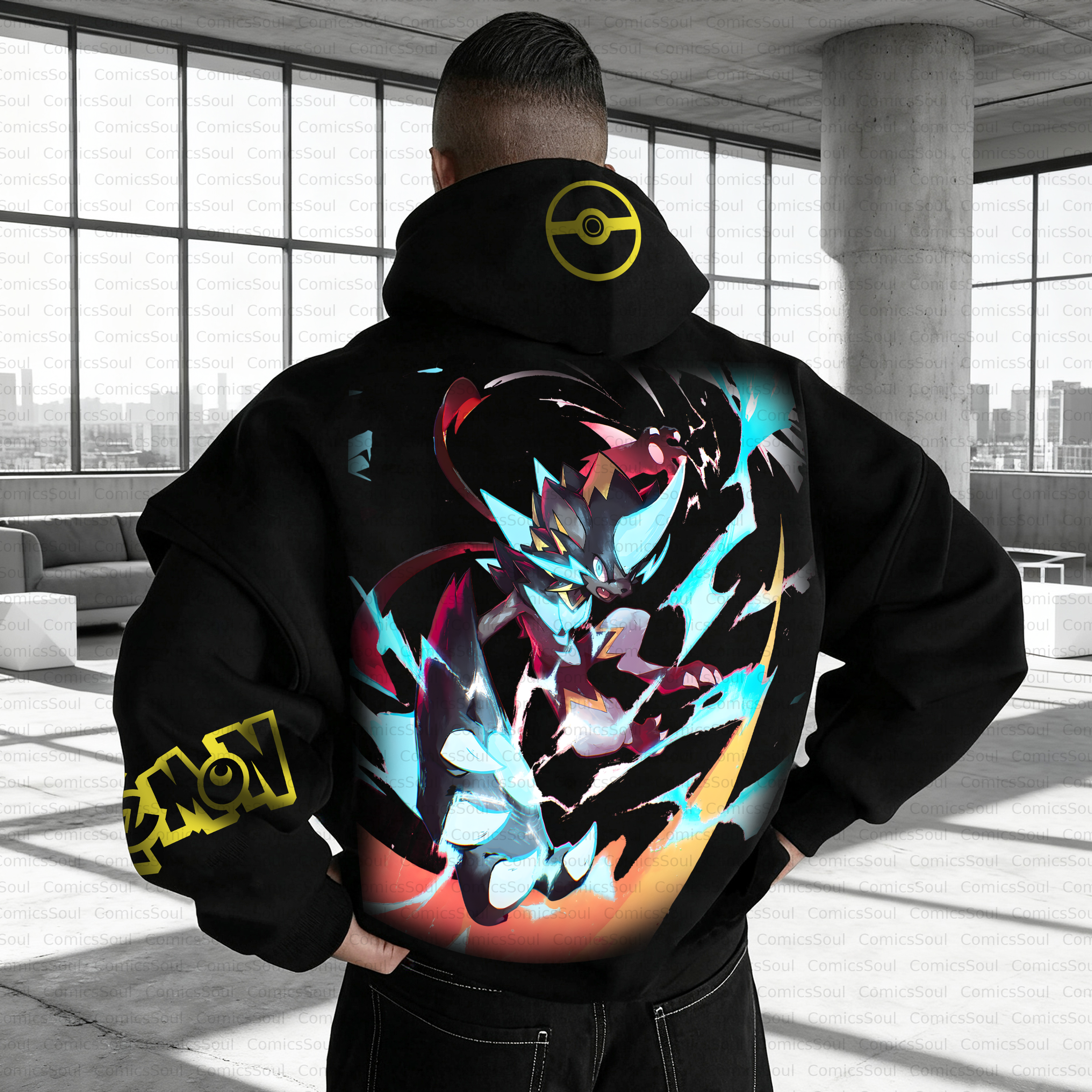 Unisex Anime Inspired Vintage Plush Hoodie