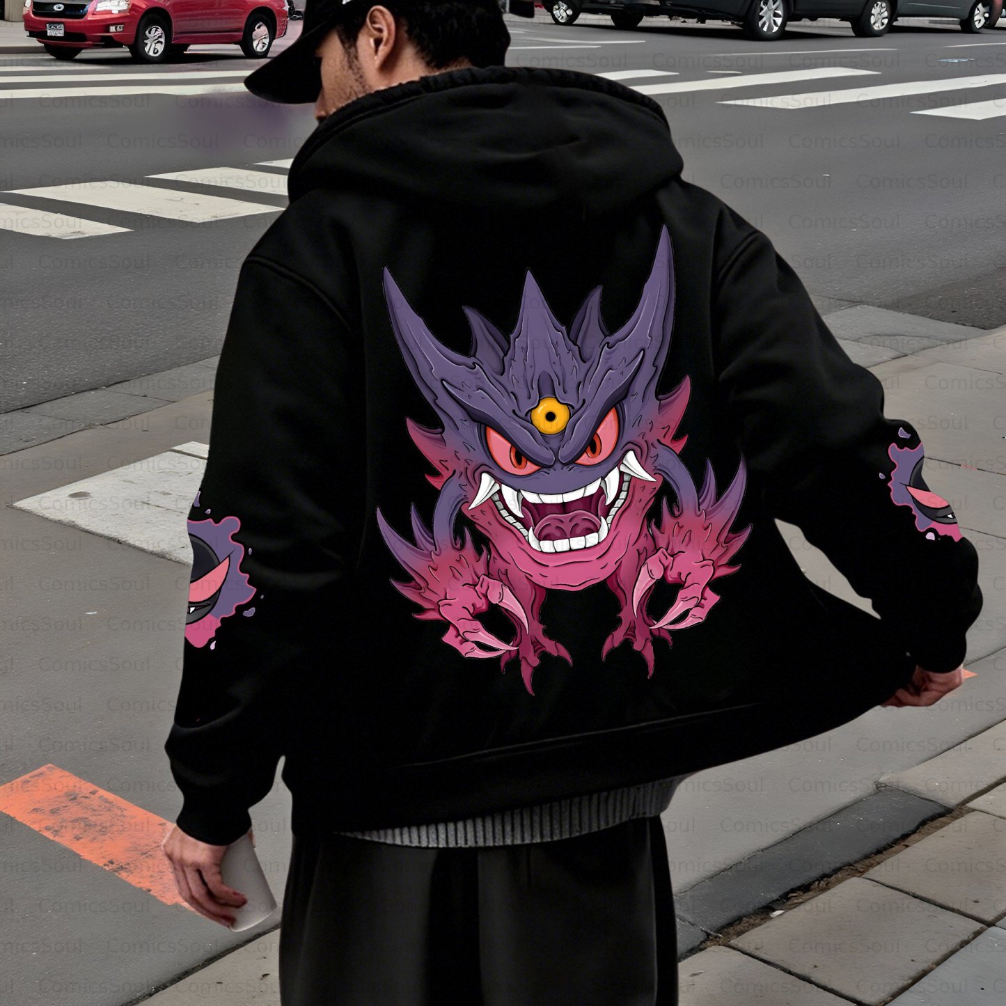 Unisex Graphic Streetwear Vintage Zipper Cardigan Plush Hoodie