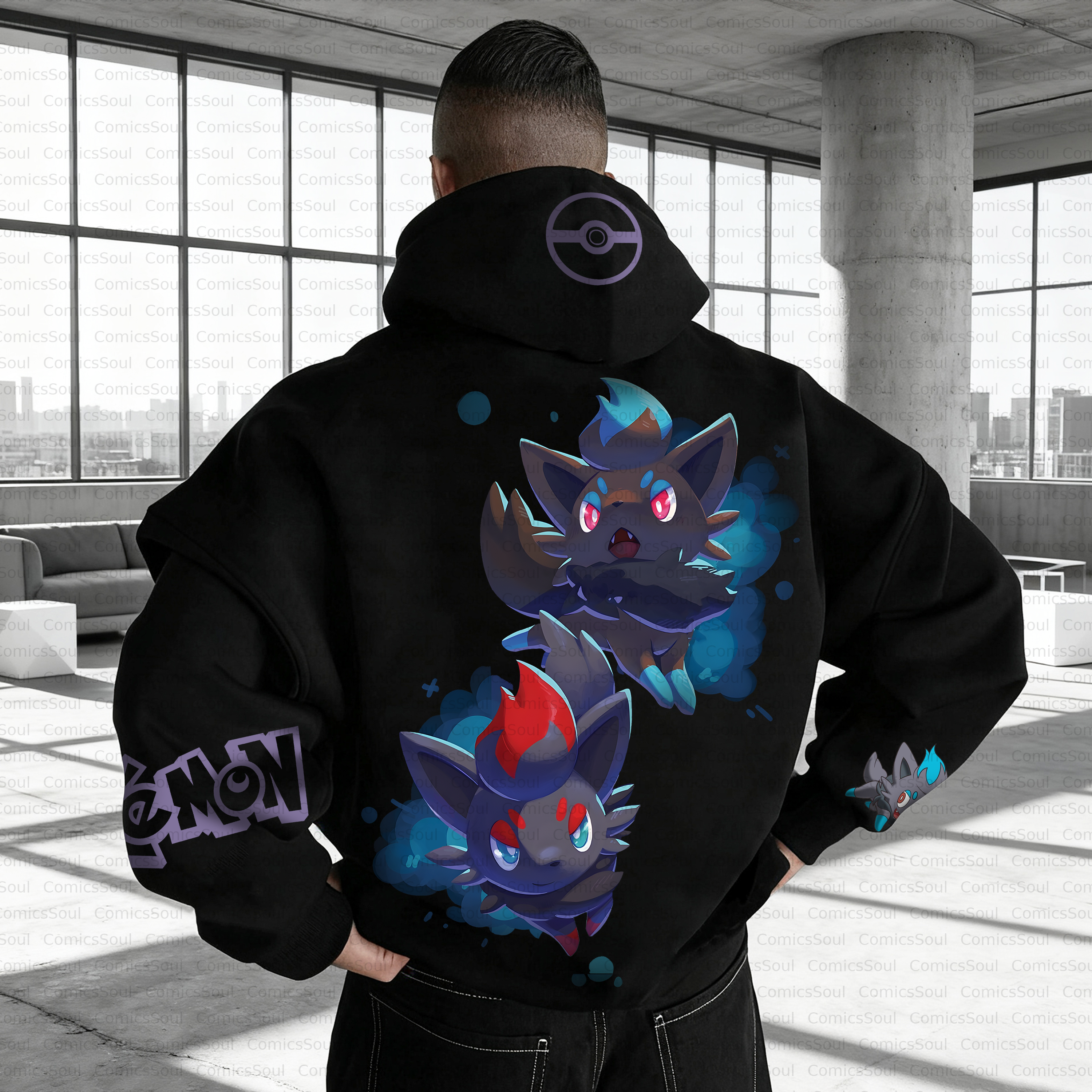 Unisex Anime Inspired Vintage Plush Hoodie