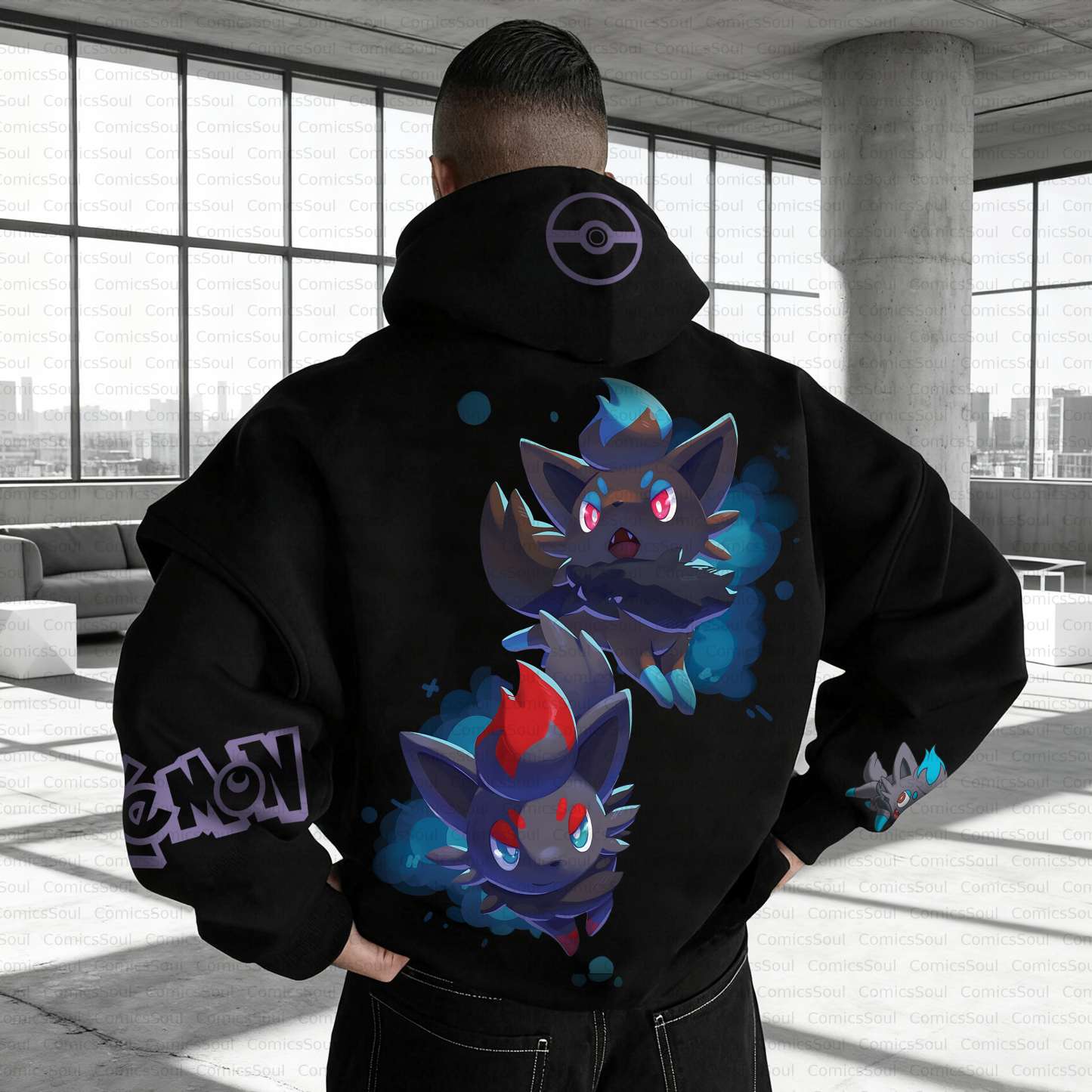 Unisex Anime Inspired Vintage Plush Hoodie