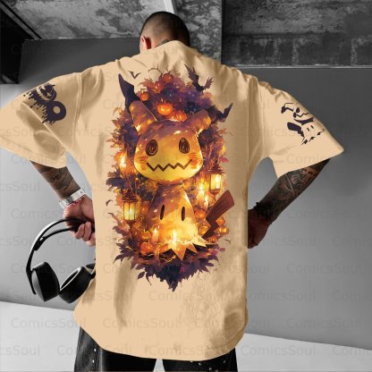 Unisex Anime Halloween Inspired Vintage T-Shirt