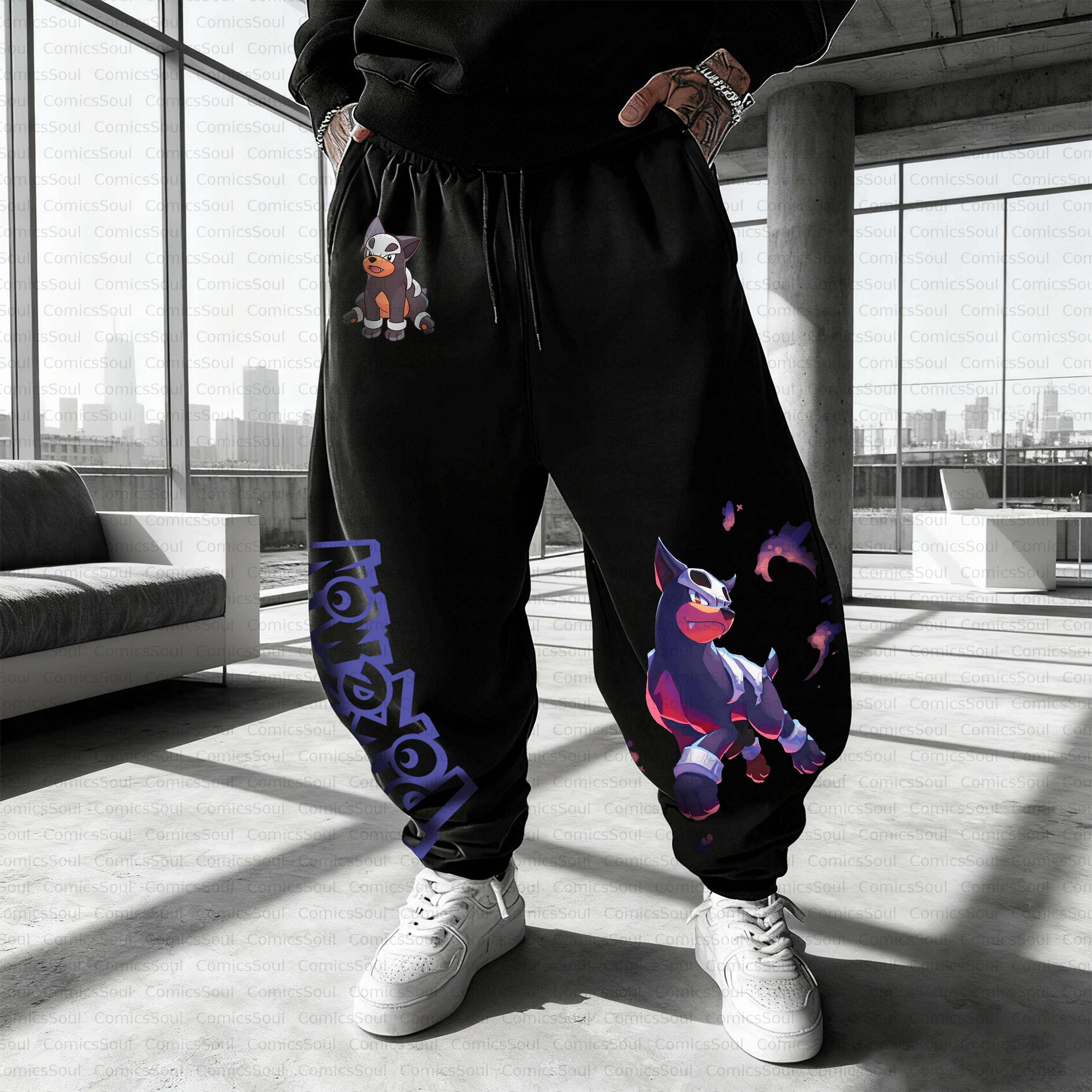 Unisex Casual Anime Streetwear Pant