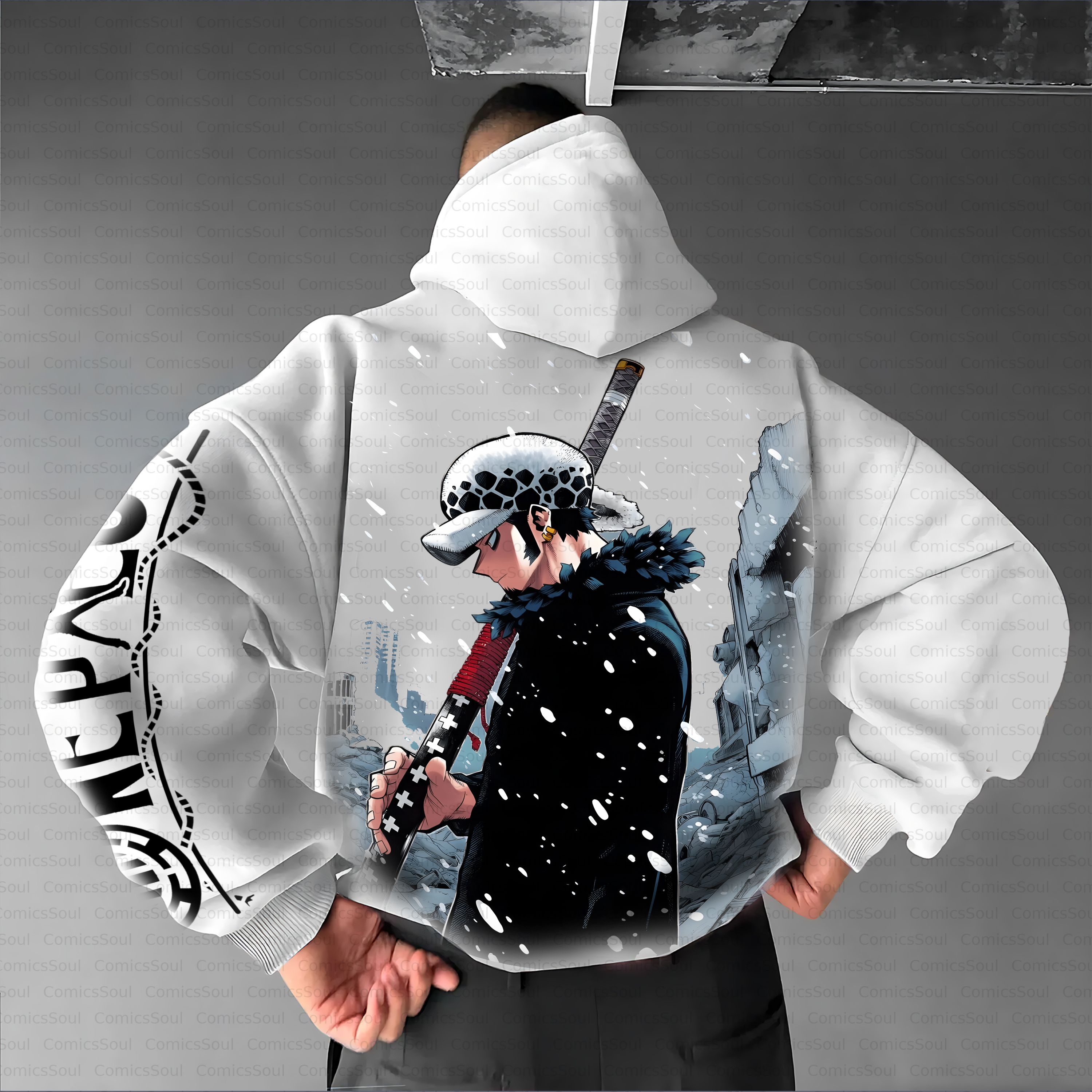 Unisex Graphic Streetwear Vintage Plush Hoodie