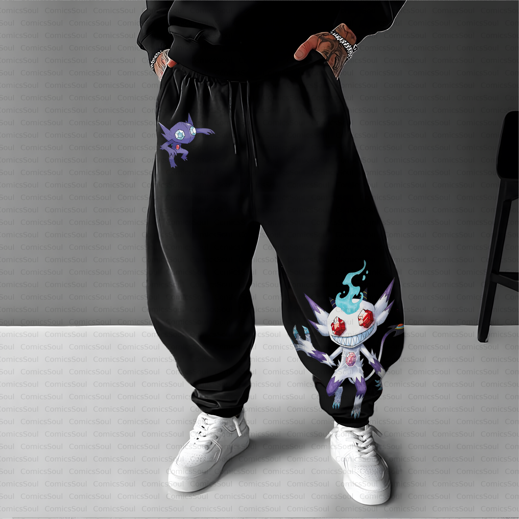 Unisex Casual Anime Streetwear Pant