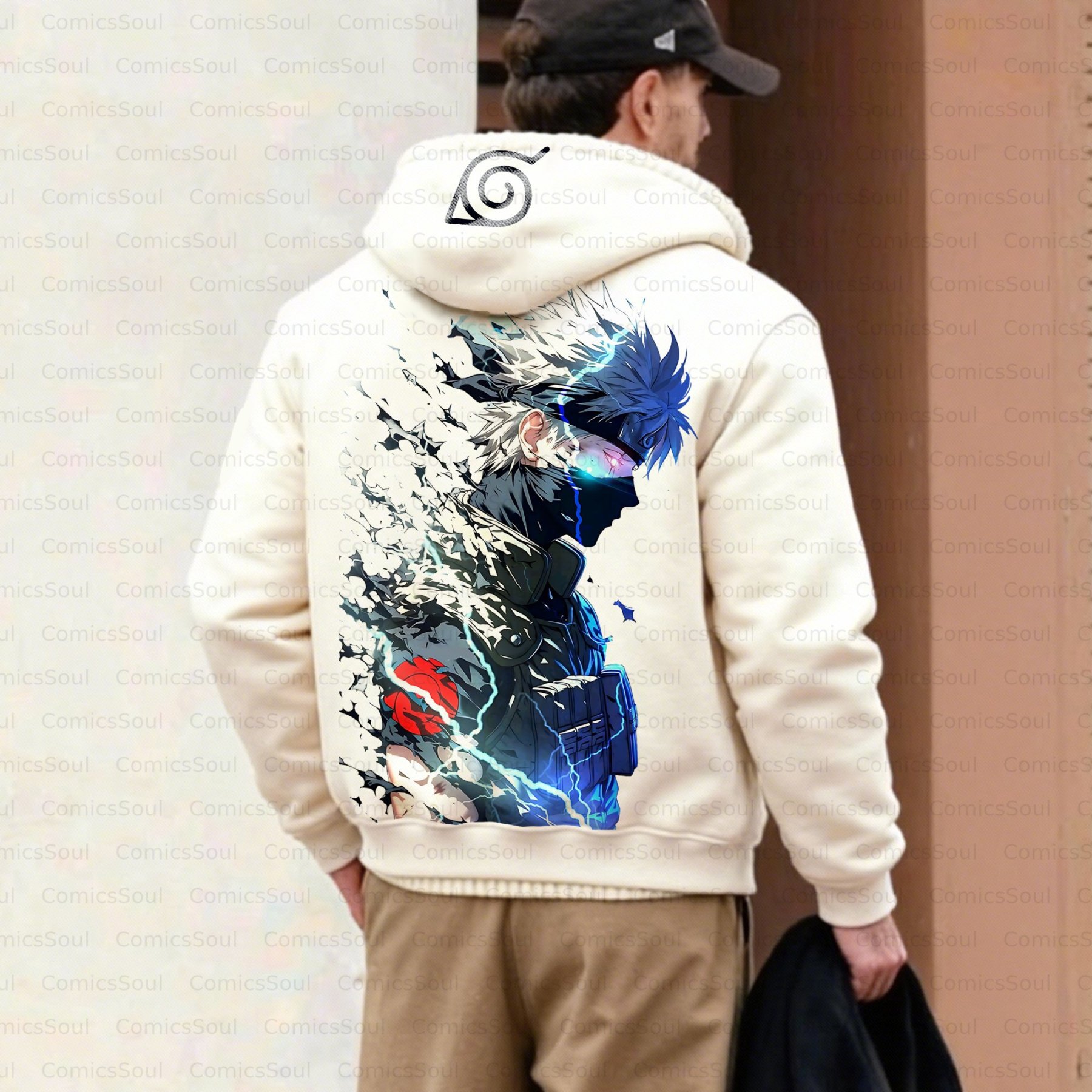 Unisex Graphic Streetwear Vintage Zipper Cardigan Plush Hoodie