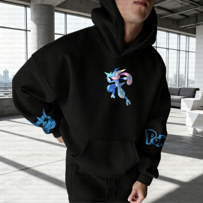 Unisex Anime Inspired Vintage Plush Hoodie