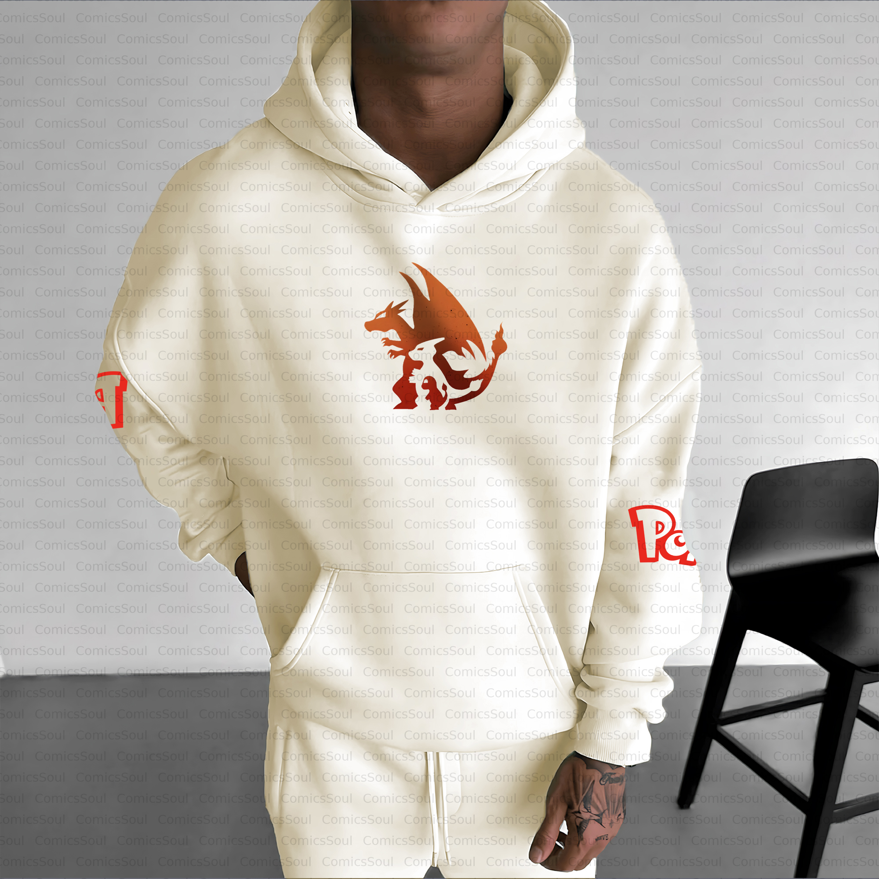 Unisex Anime Inspired Vintage Plush Hoodie