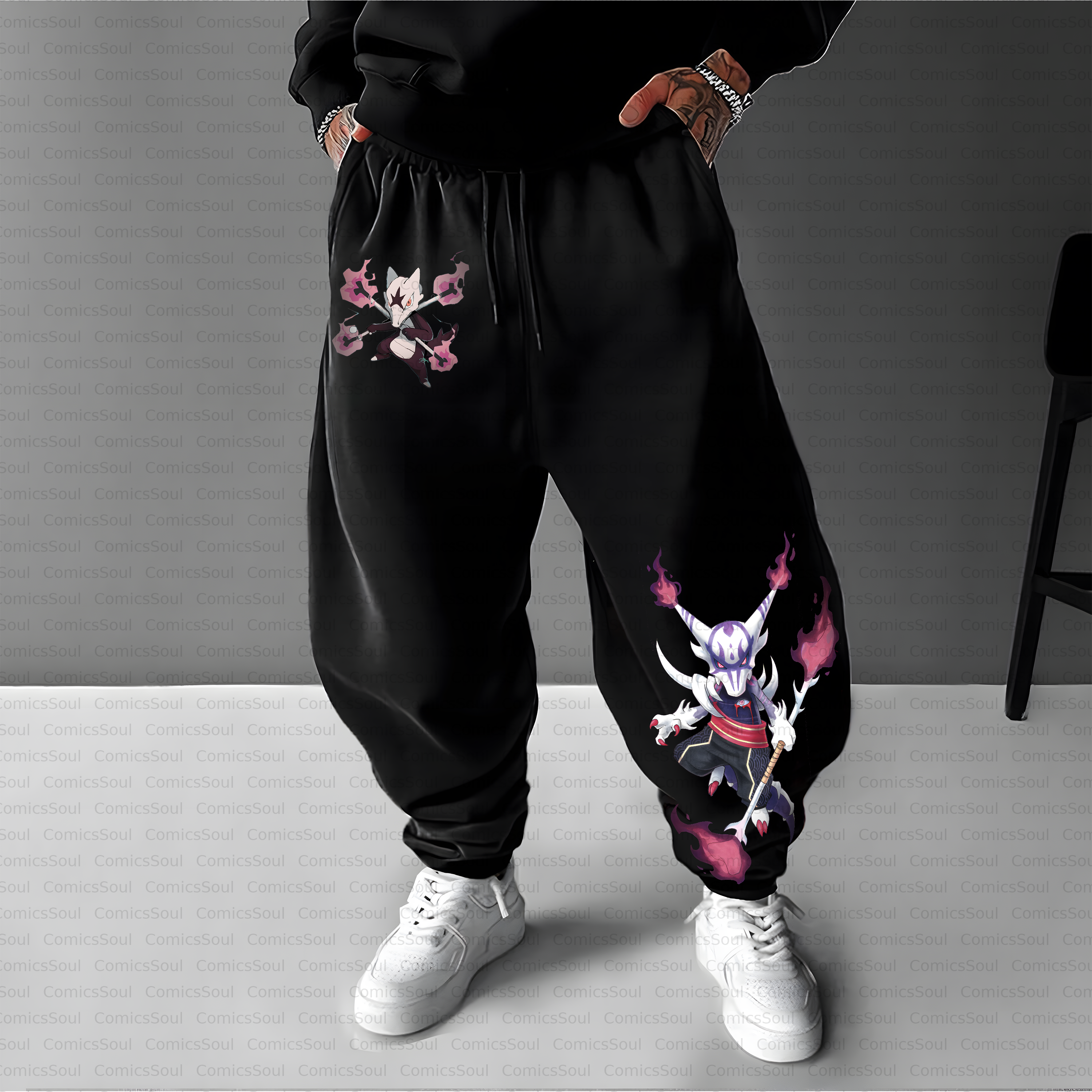 Unisex Casual Anime Streetwear Pant