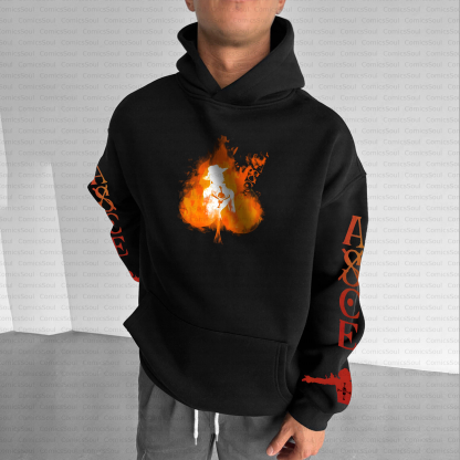 Unisex Graphic Anime Inspired Vintage Plush Hoodie