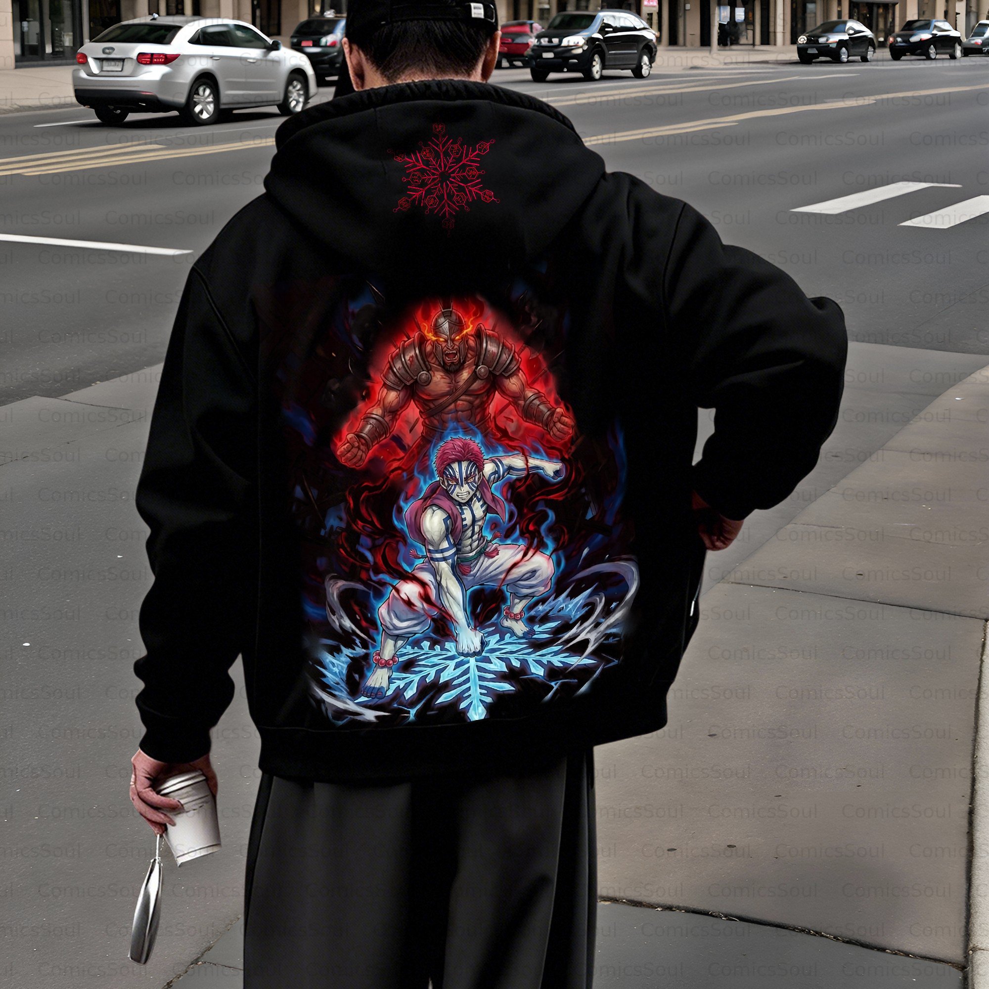 Unisex Graphic Streetwear Vintage Zipper Cardigan Plush Hoodie