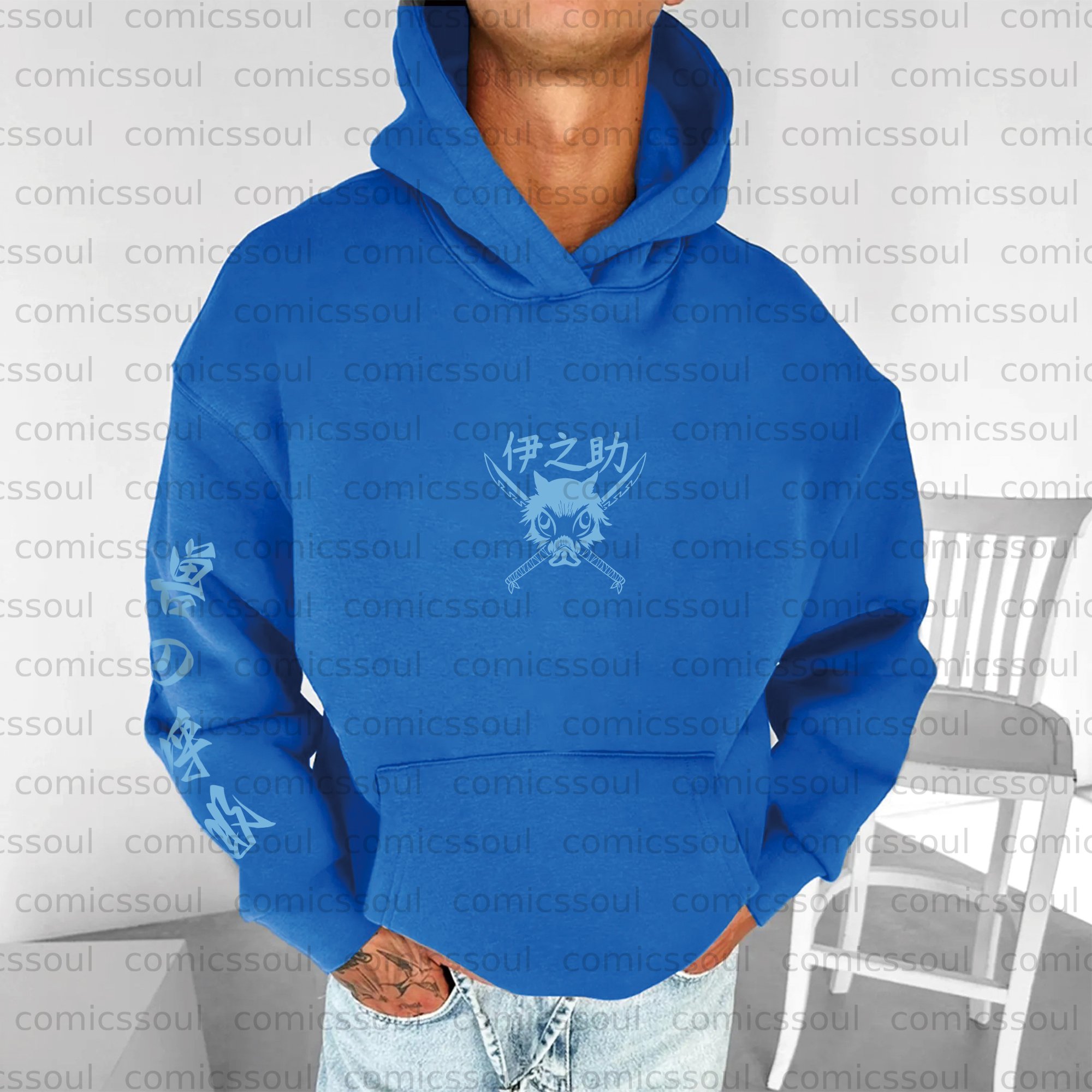 Unisex Anime Graphic Streetwear Vintage Plush Hoodie