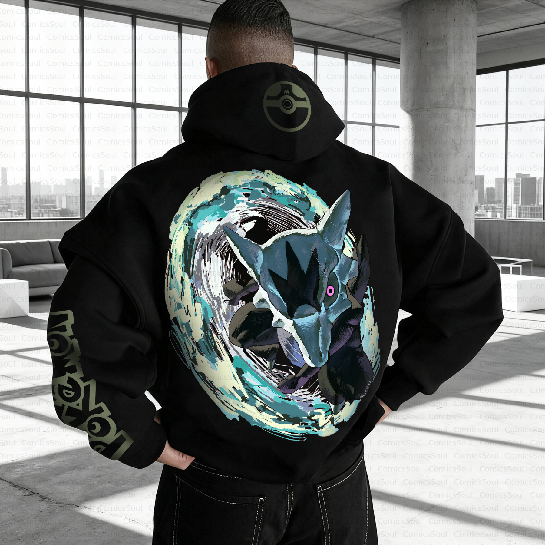 Unisex Anime Inspired Vintage Plush Hoodie