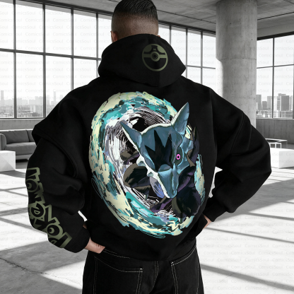 Unisex Anime Inspired Vintage Plush Hoodie