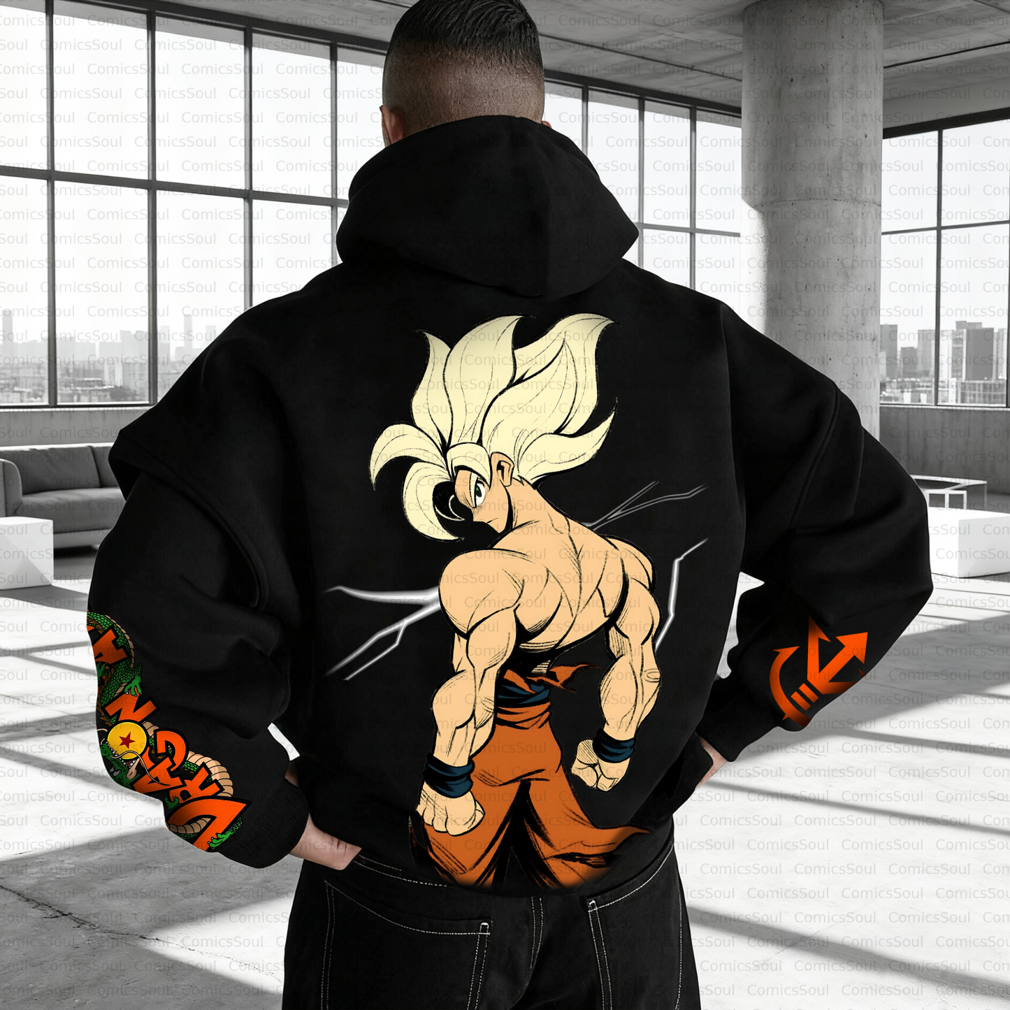 Unisex Anime Inspired Vintage Plush Hoodie