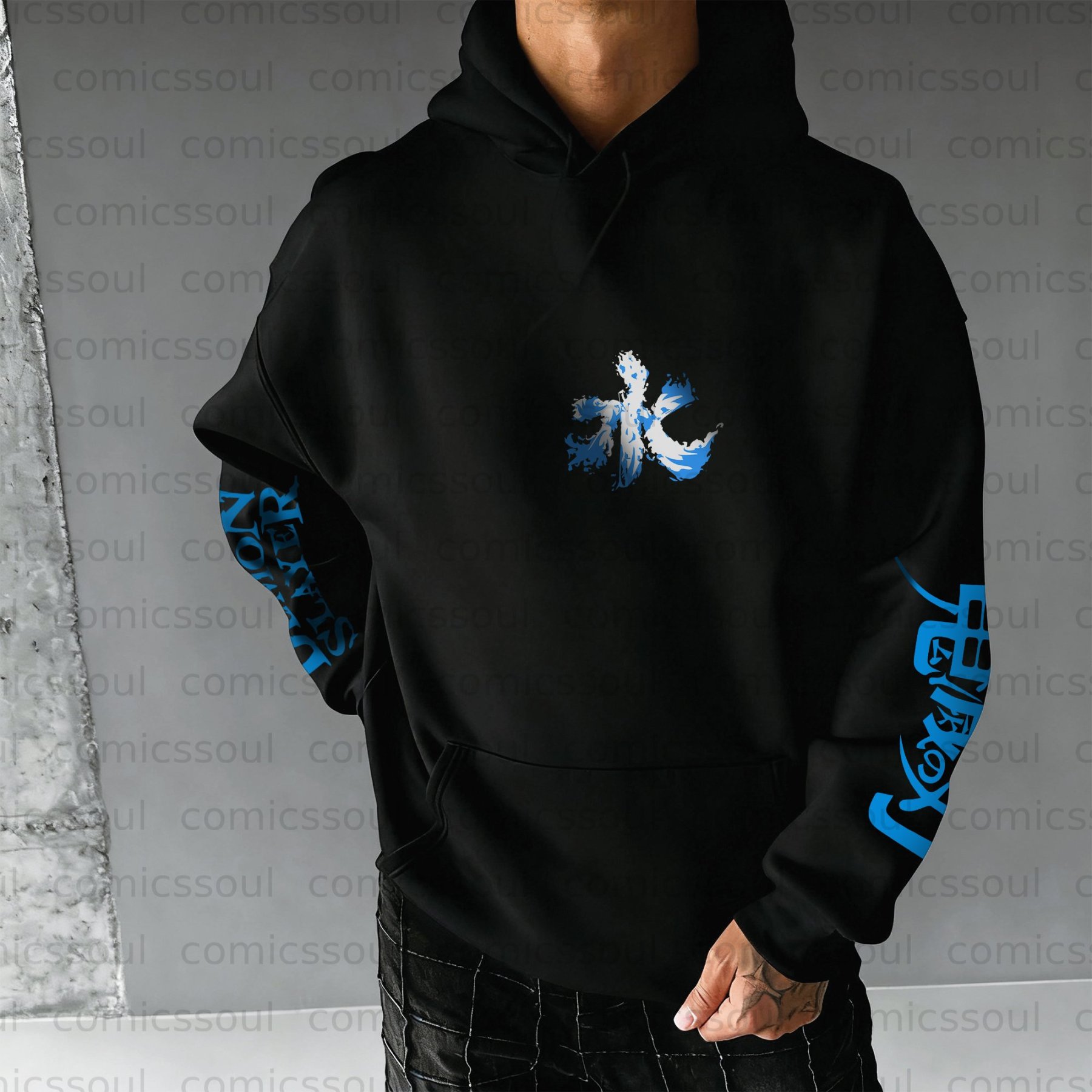 Unisex Anime Graphic Streetwear Vintage Hoodie