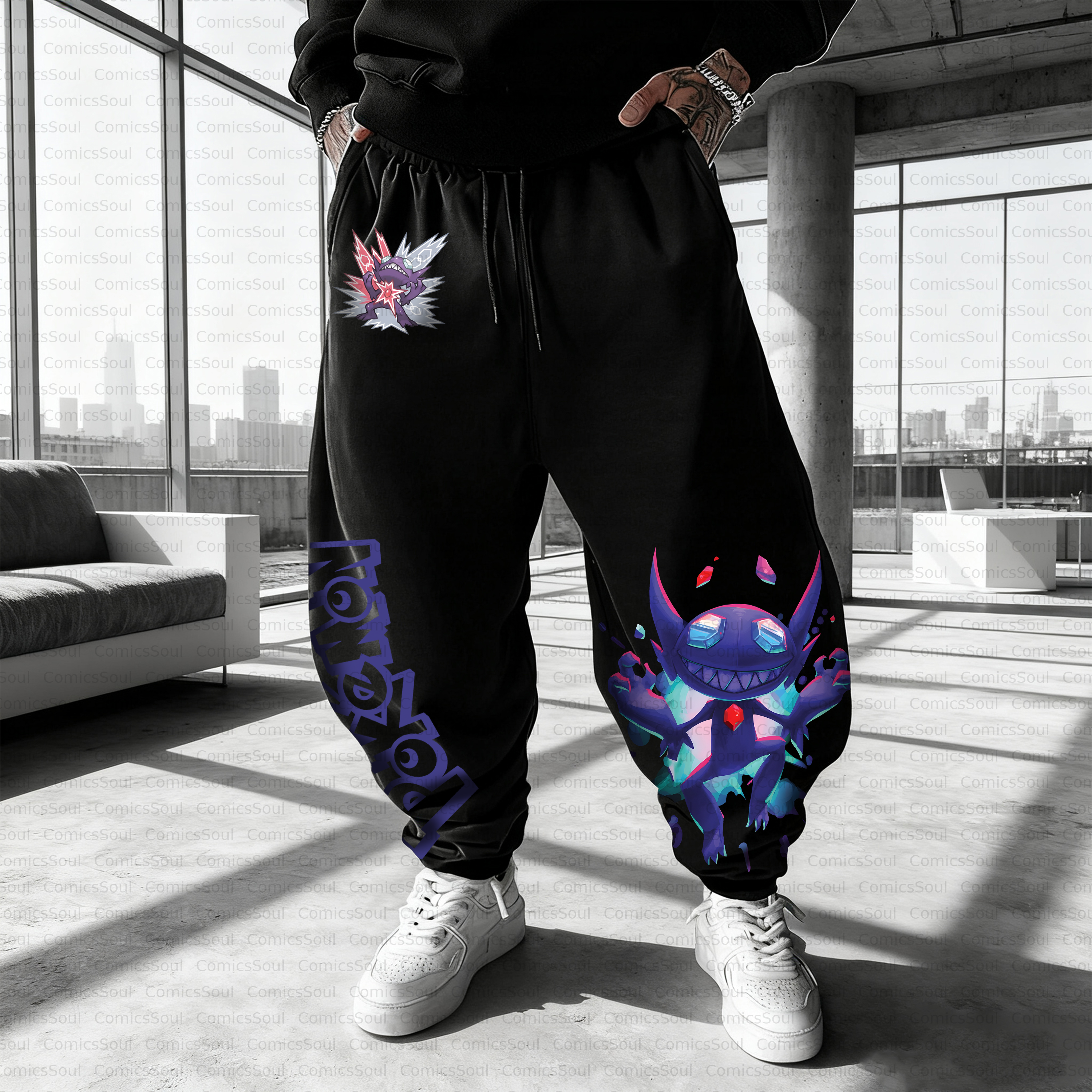 Unisex Casual Anime Streetwear Pant