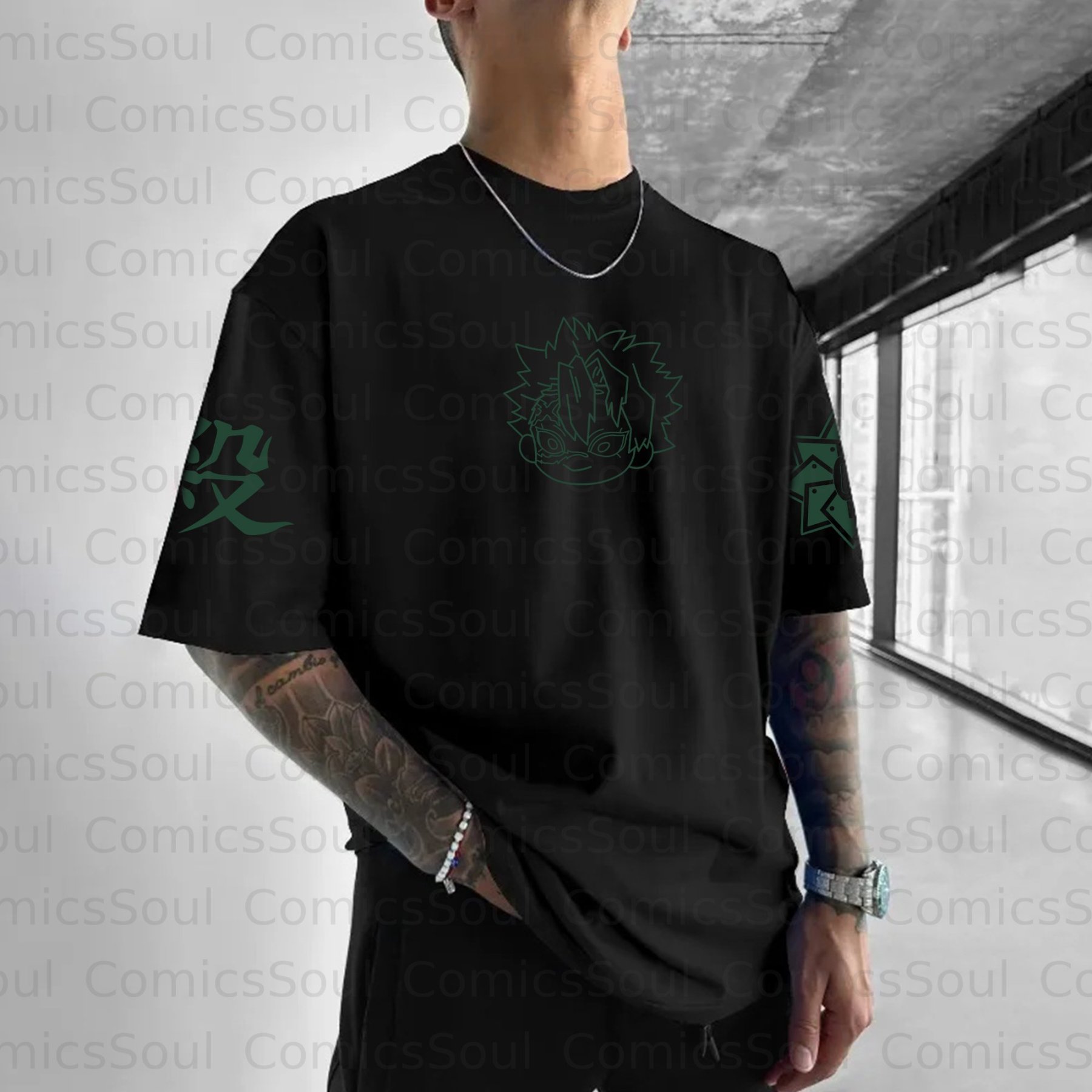 Unisex Anime Halloween Inspired Vintage T-Shirt