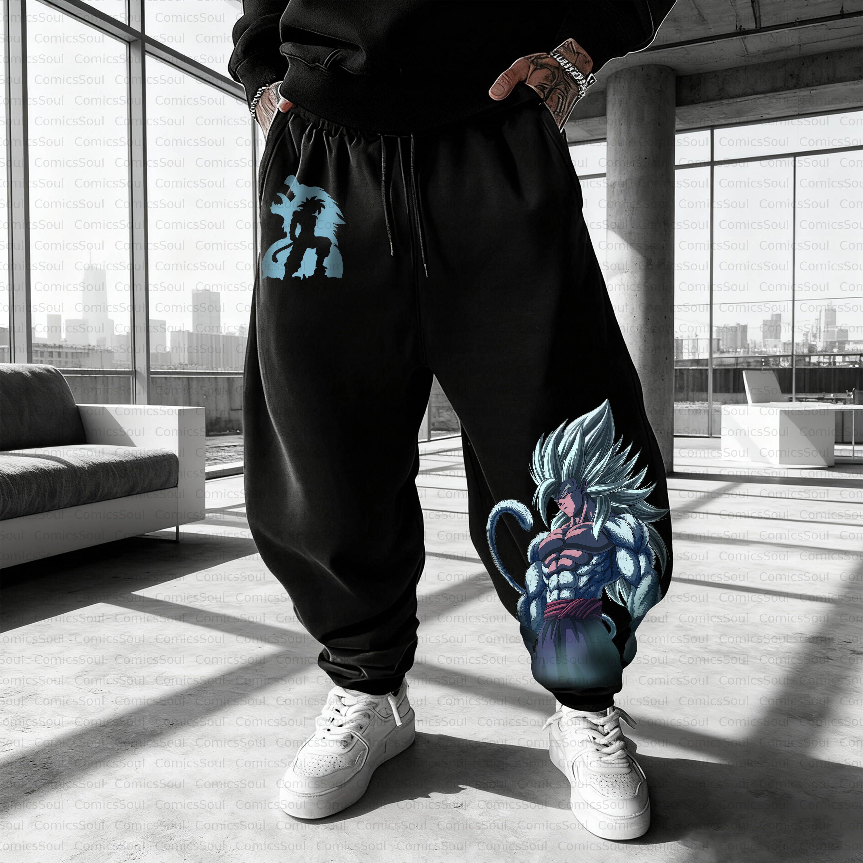 Unisex Casual Anime Streetwear Pant